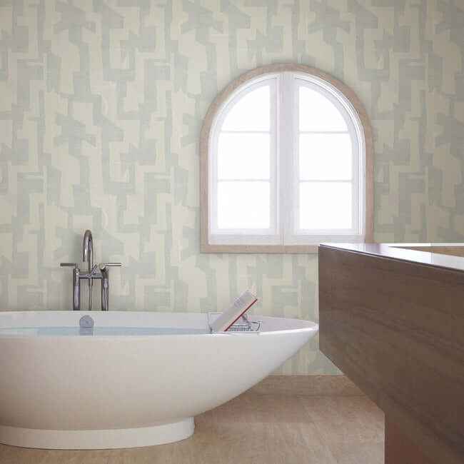 Modern Tribal Neutral & Grey Wallpaper - York Wallcoverings - AG2105 - York Wallcoverings Wallpaper