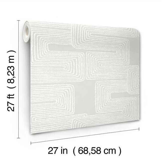 Zulu Thread Dove & Pearl Wallpaper - York Wallcoverings - AG2035 - York Wallcoverings Wallpaper