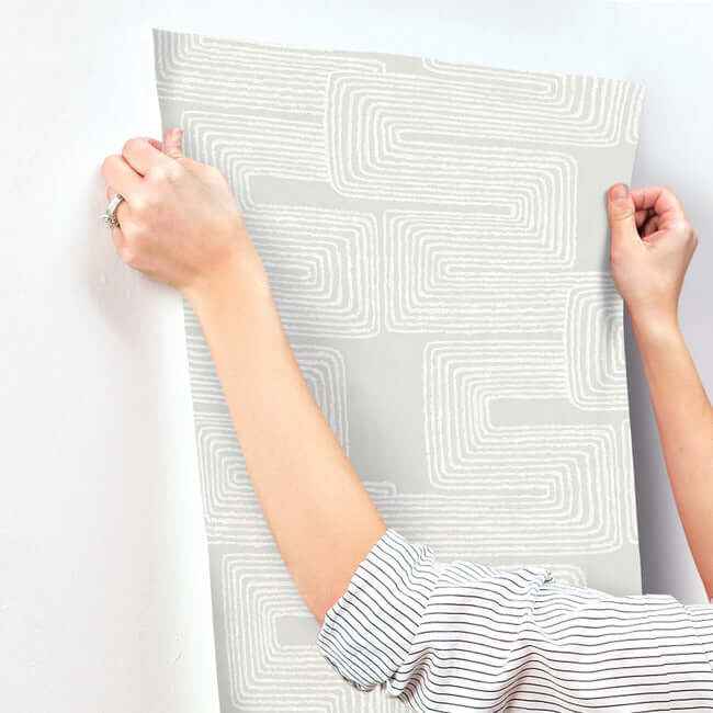 Zulu Thread Dove & Pearl Wallpaper - York Wallcoverings - AG2035 - York Wallcoverings Wallpaper