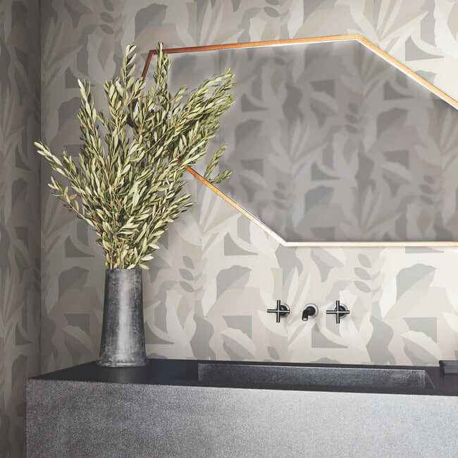 Papier Colle Neutral Wallpaper - York Wallcoverings - AG2002 - York Wallcoverings Wallpaper