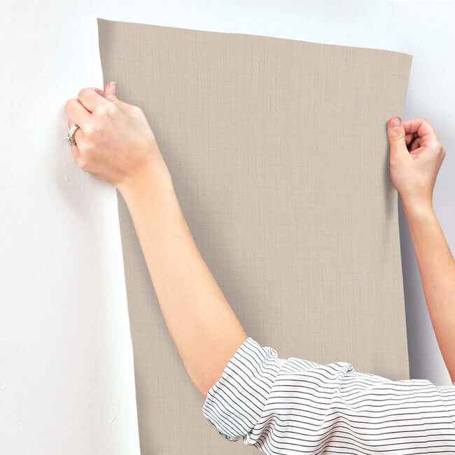 Sofia Weave Linen Wallpaper - York Wallcoverings - SI15862 - York Wallcoverings Wallpaper