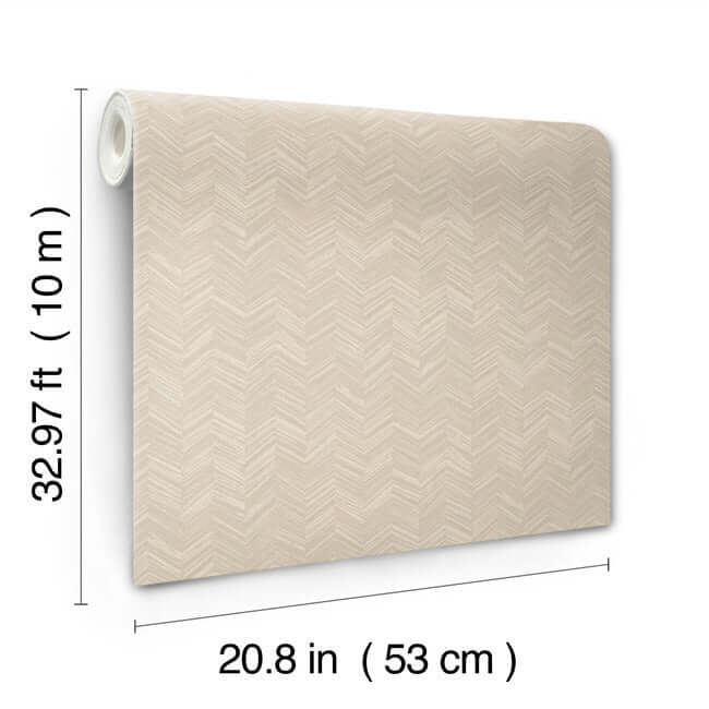 raised-chevron-wallpaper-beige-york-wallcoverings-si25361 - York Wallcoverings Wallpaper