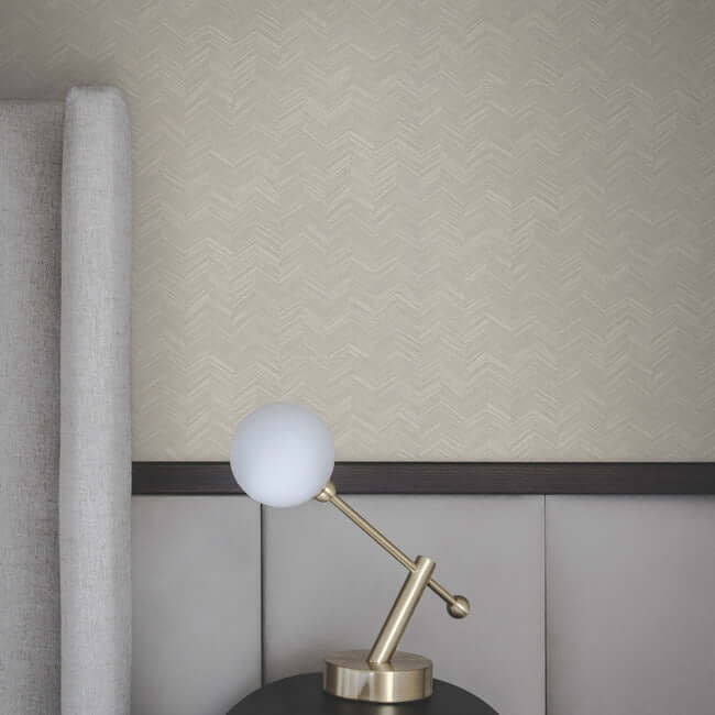 raised-chevron-wallpaper-taupe-york-wallcoverings-si25362 - York Wallcoverings Wallpaper