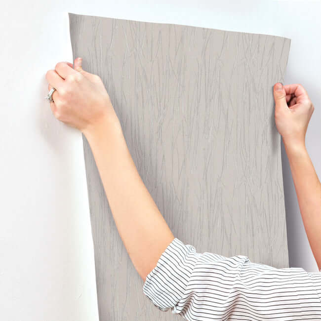piedmont-bamboo-wallpaper-taupe-york-wallcoverings-si20712 - York Wallcoverings Wallpaper