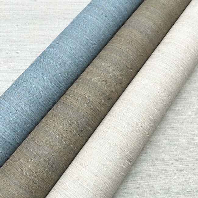 Milano Silk Mushroom Wallpaper - York Wallcoverings - SI6852 - York Wallcoverings Wallpaper