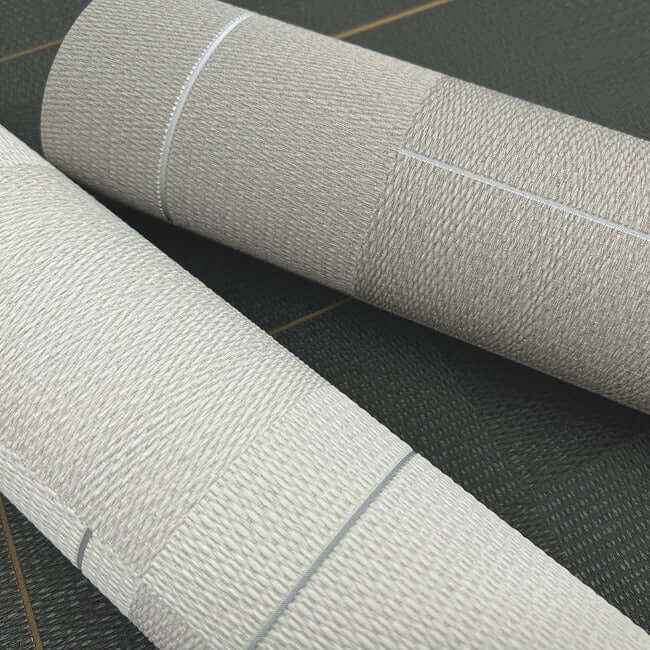 Geo Block Weave Ivory Wallpaper - York Wallcoverings - SI24906 - York Wallcoverings Wallpaper