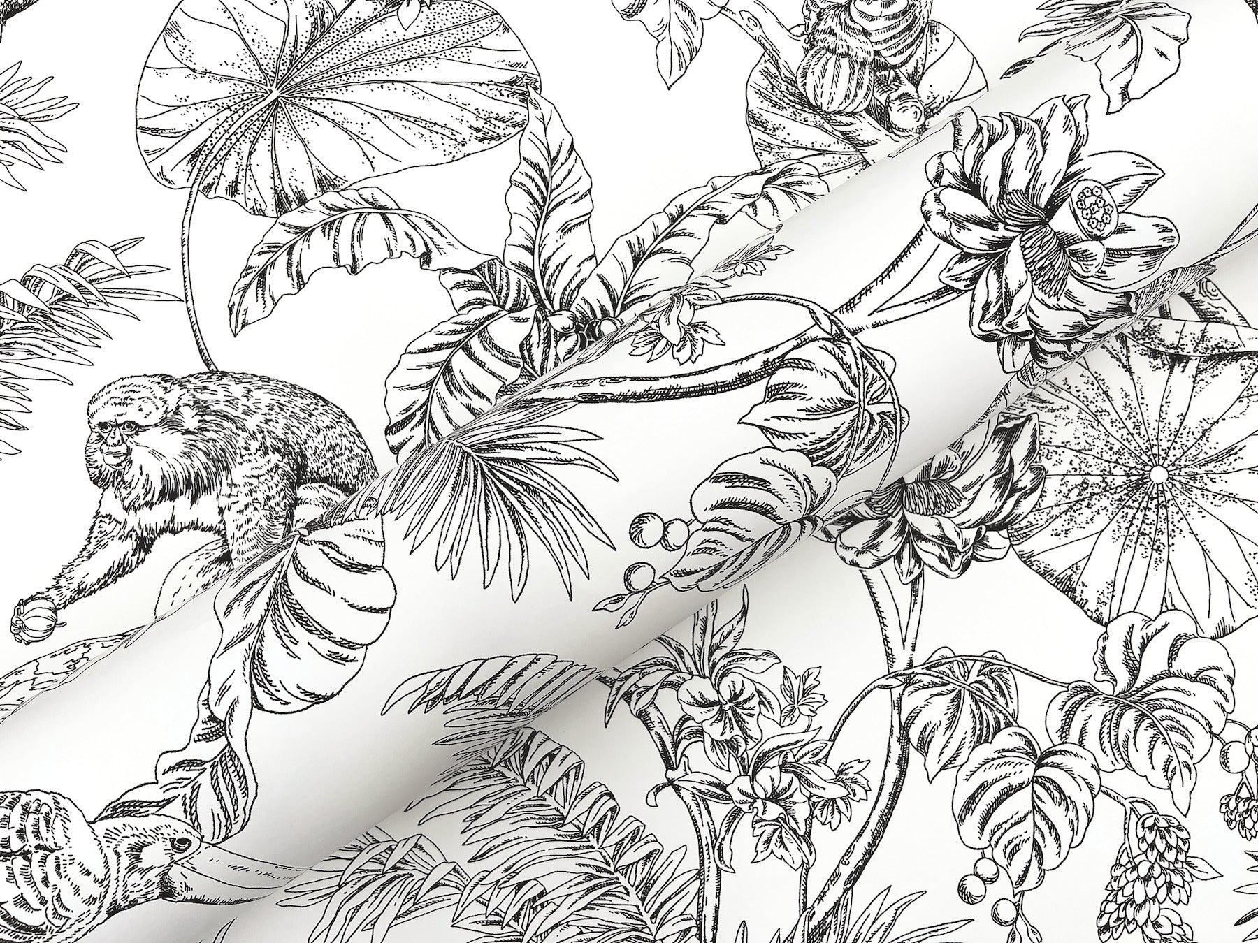 tropical-sketch-toile-wallpaper-black-york-wallcoverings-rt7841