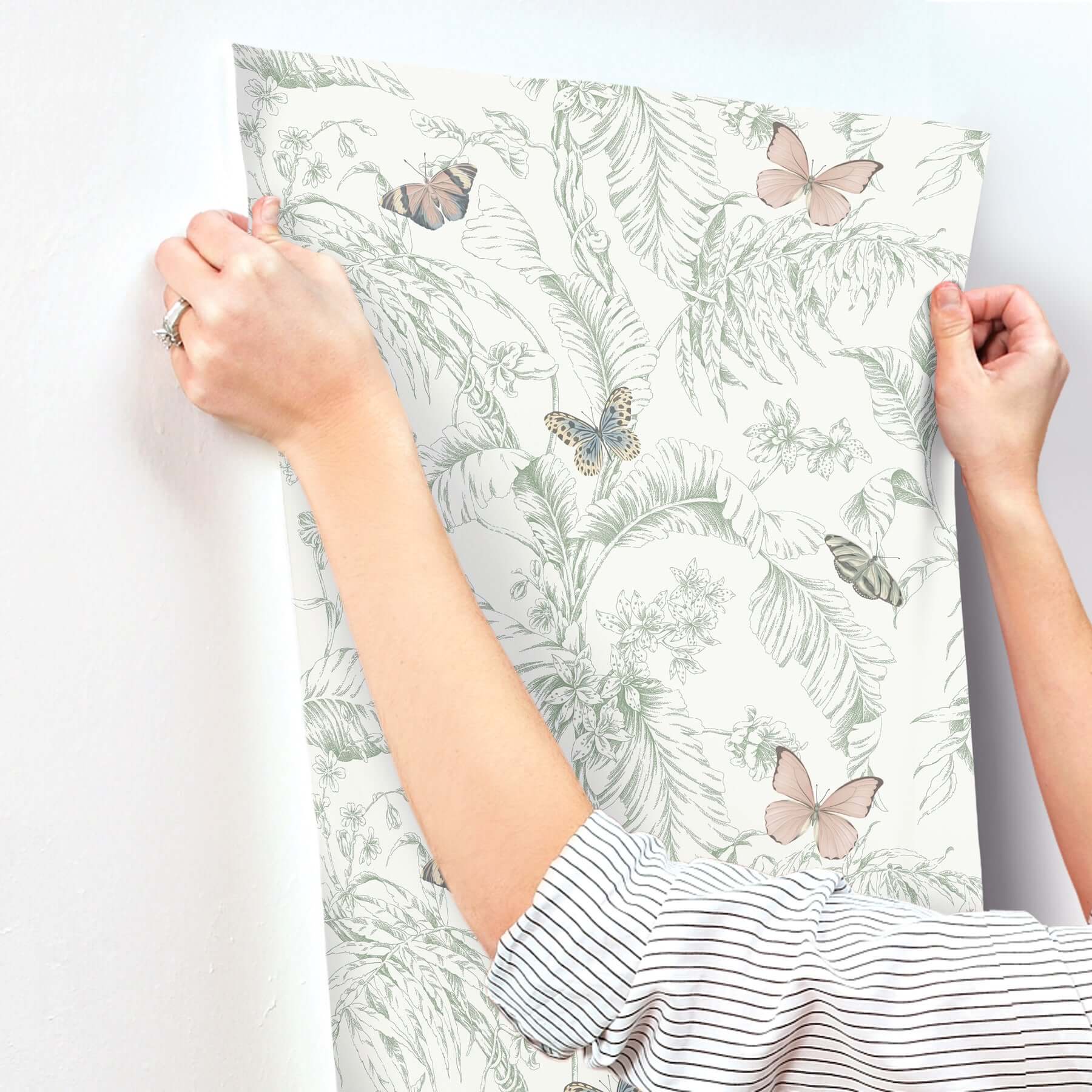 papillon-wallpaper-blush-york-wallcoverings-rt7930 - York Wallcoverings Wallpaper