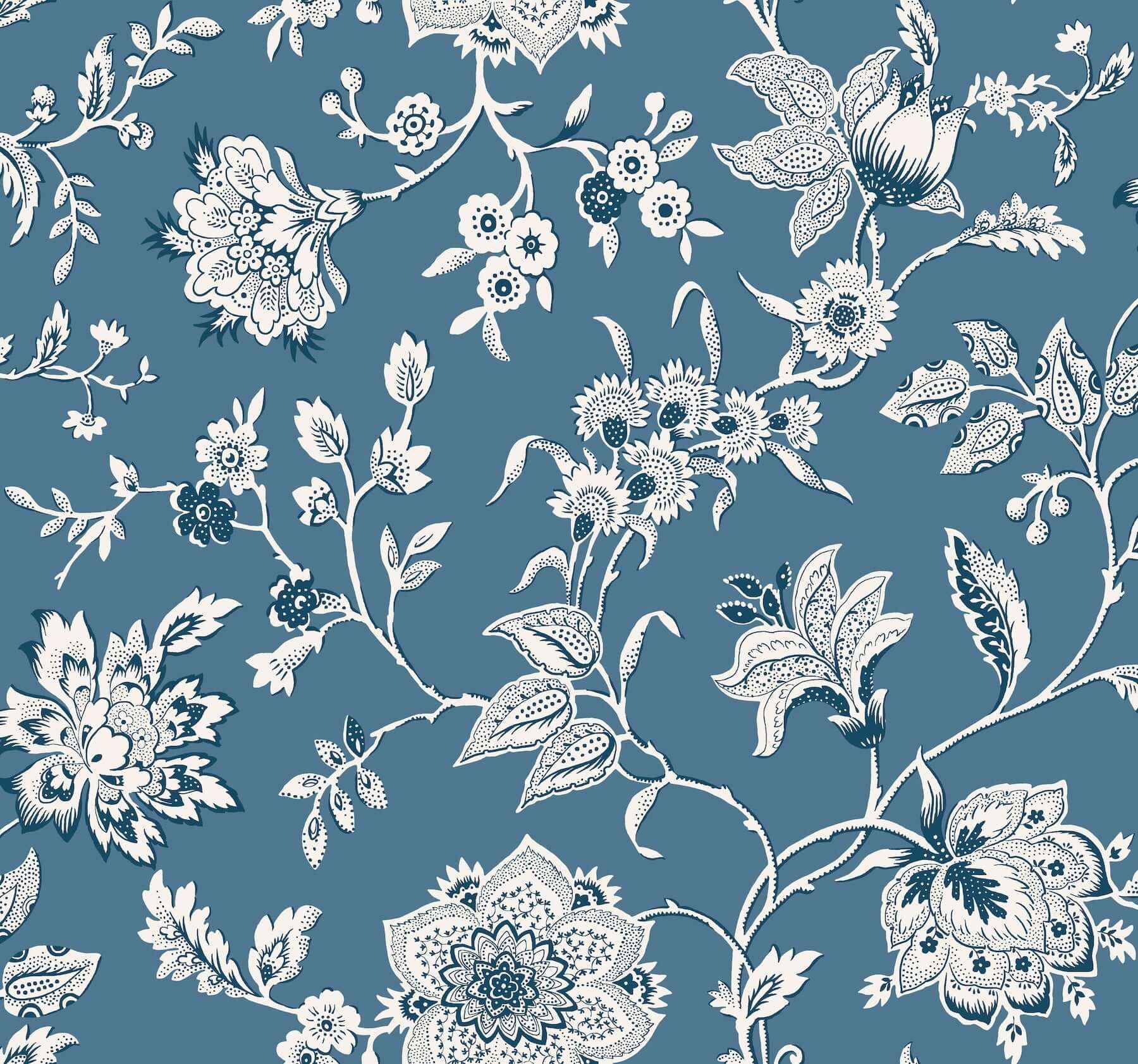 Sutton Blue Wallpaper - York Wallcoverings - RT7821 - York Wallcoverings Wallpaper