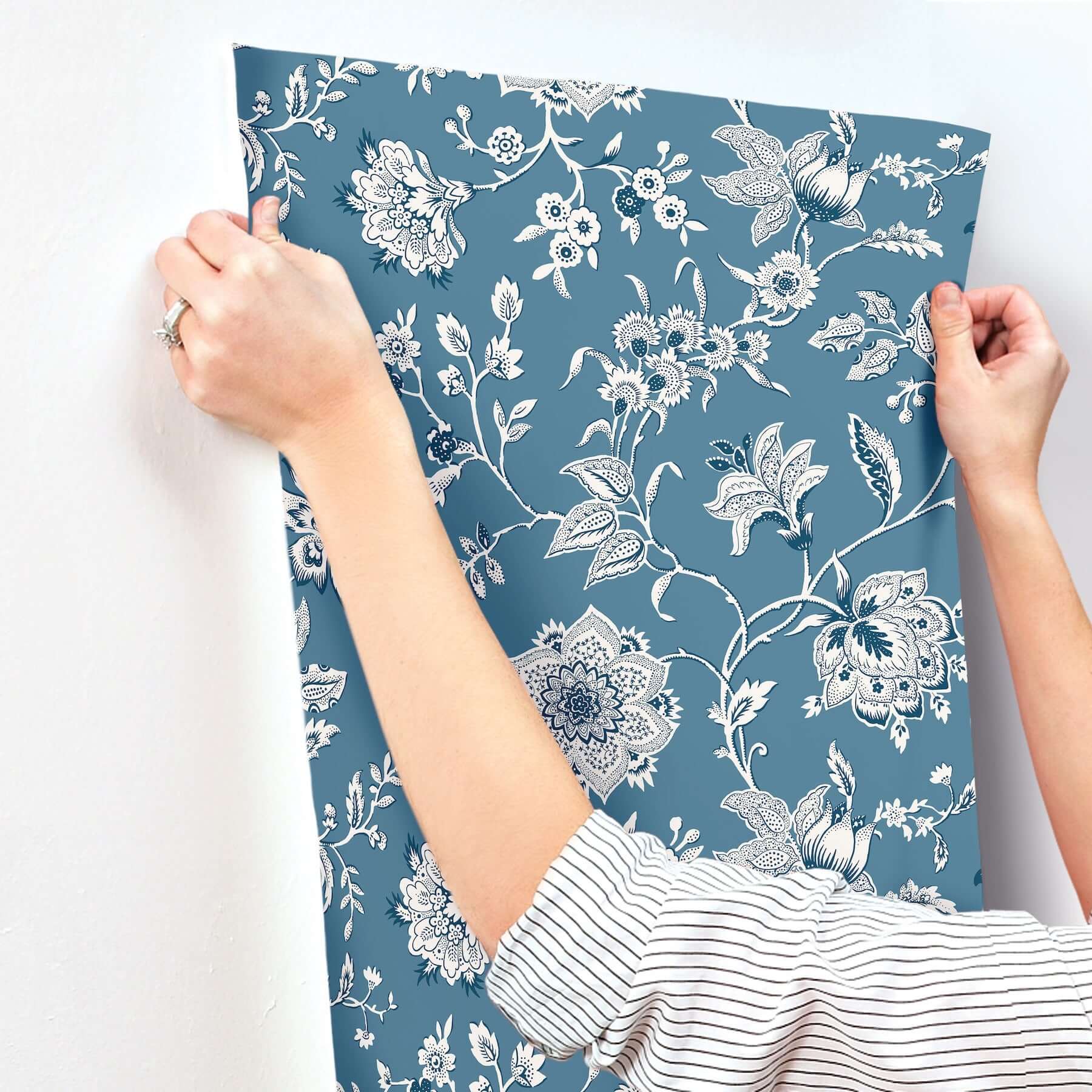 sutton-wallpaper-blue-york-wallcoverings-rt7821 - York Wallcoverings Wallpaper