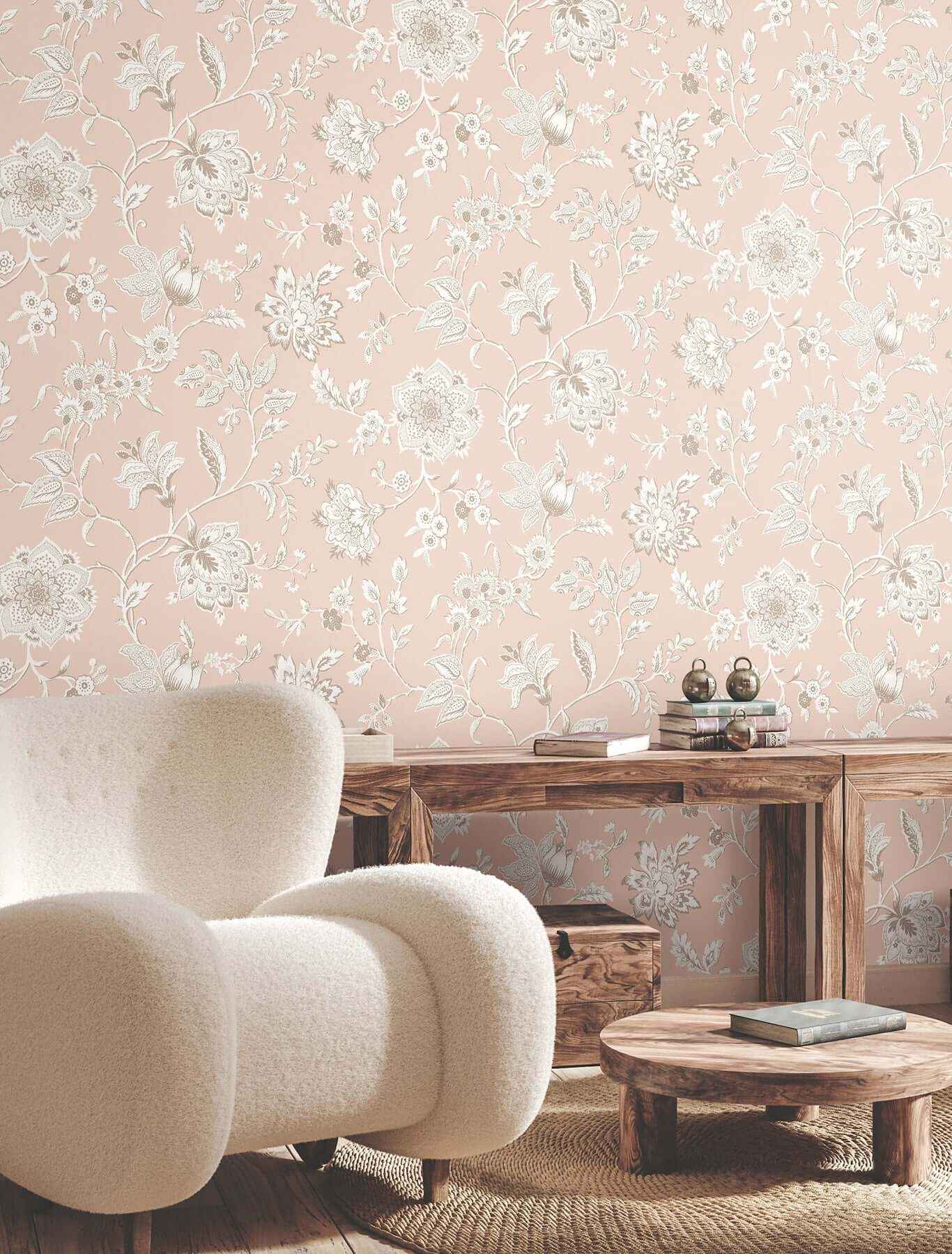 Sutton Blush Wallpaper - York Wallcoverings - RT7825 - York Wallcoverings Wallpaper