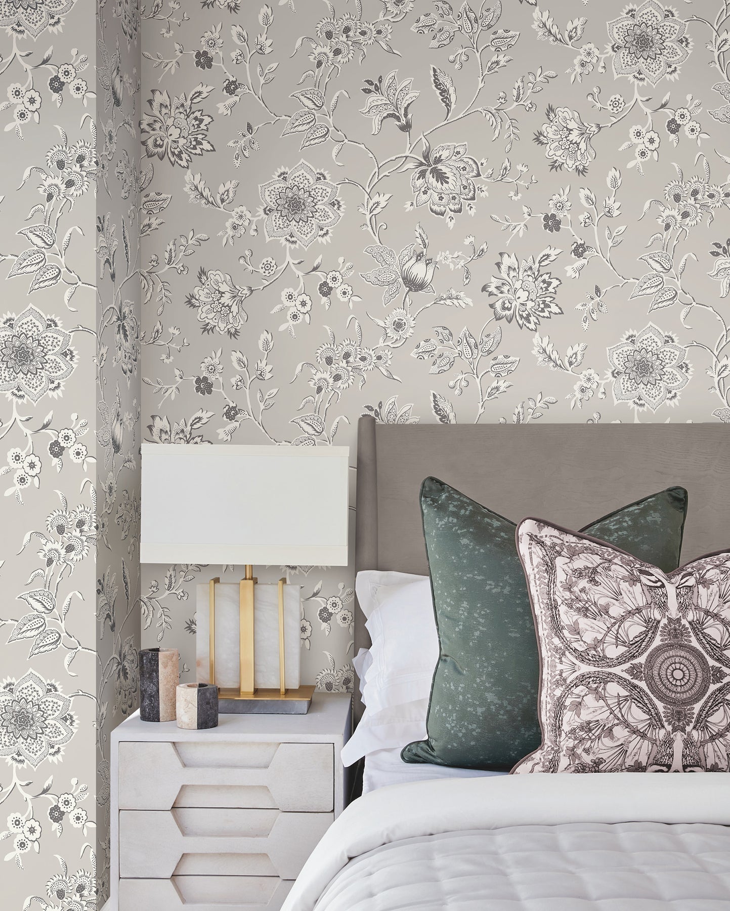 Sutton Grey Wallpaper - York Wallcoverings - RT7823 - York Wallcoverings Wallpaper