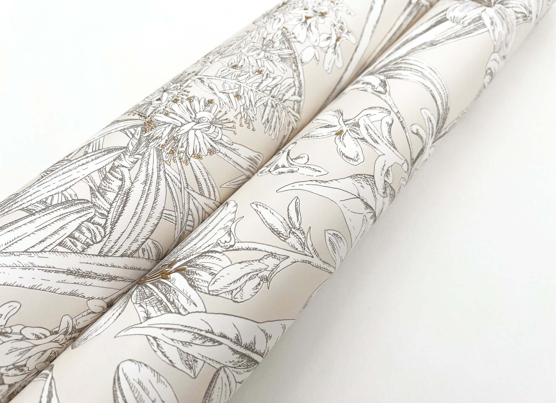 orchid-conservatory-toile-wallpaper-beigetaupe-york-wallcoverings-rt7883 - York Wallcoverings Wallpaper