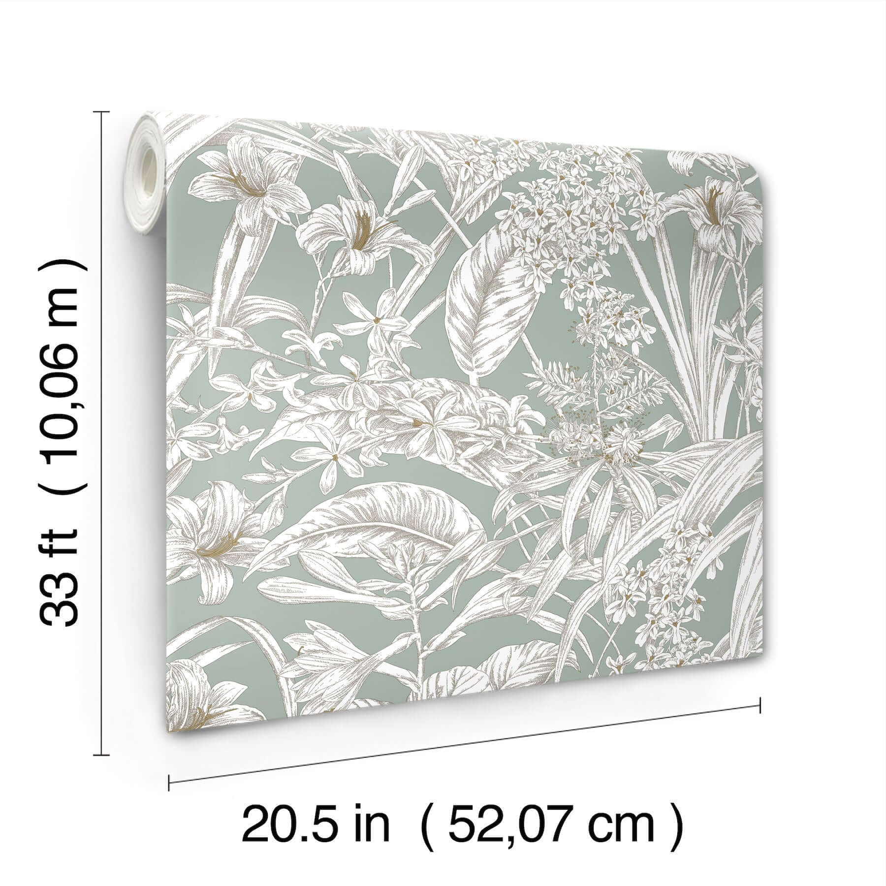 orchid-conservatory-toile-wallpaper-seamisttaupe-york-wallcoverings-rt7882 - York Wallcoverings Wallpaper