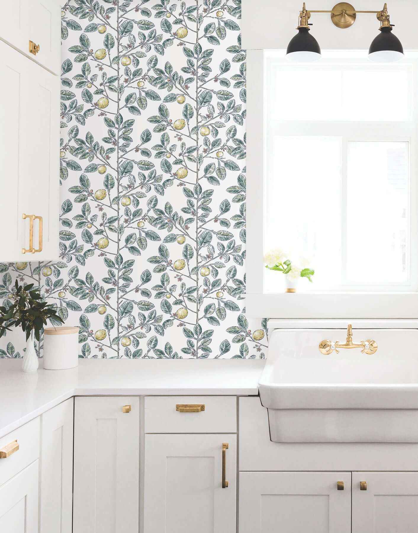 Limoncello Toile Forest Wallpaper - York Wallcoverings - RT7914 - York Wallcoverings Wallpaper