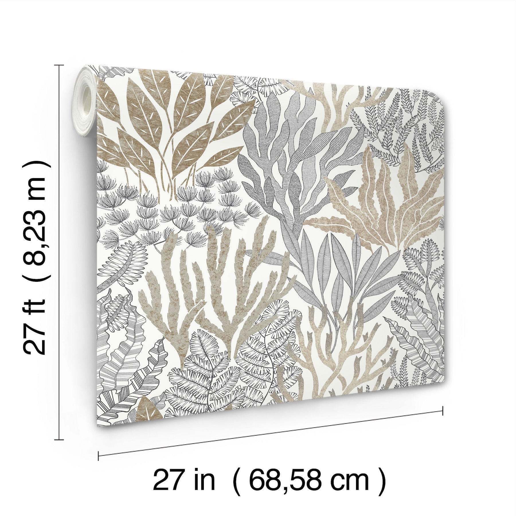 coral-leaves-wallpaper-taupe-black-york-wallcoverings-rt7802