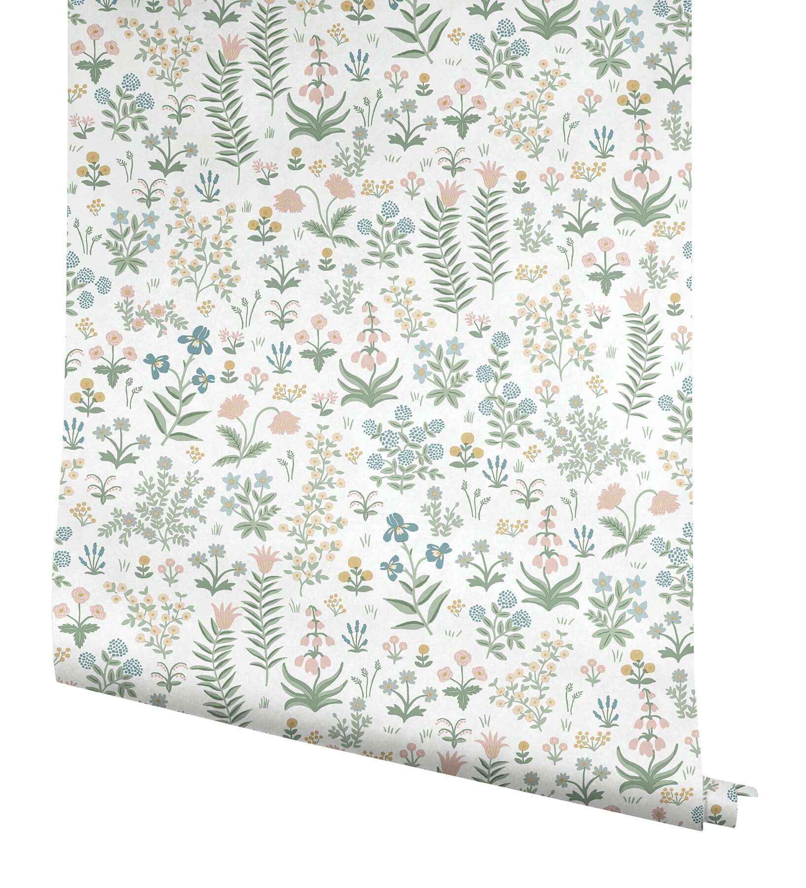 Menagerie Garden Blush Multicolor Peel & Stick Wallpaper - York Wallcoverings - PSW1550RL - York Wallcoverings Wallpaper
