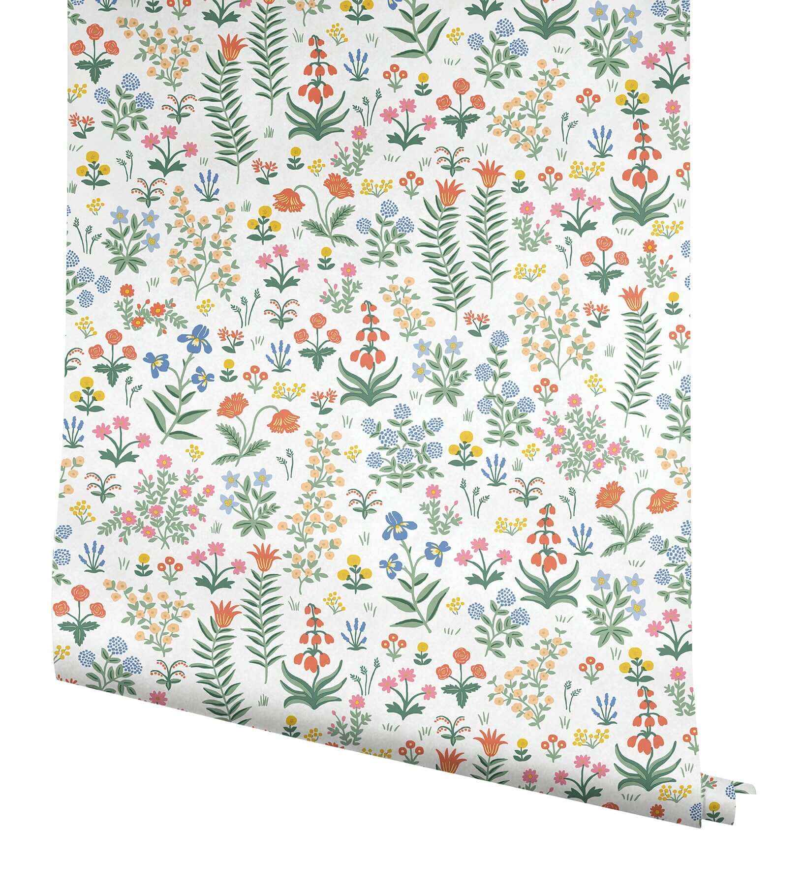 Menagerie Garden Rose Multicolor Peel & Stick Wallpaper - York Wallcoverings - PSW1552RL - York Wallcoverings Wallpaper