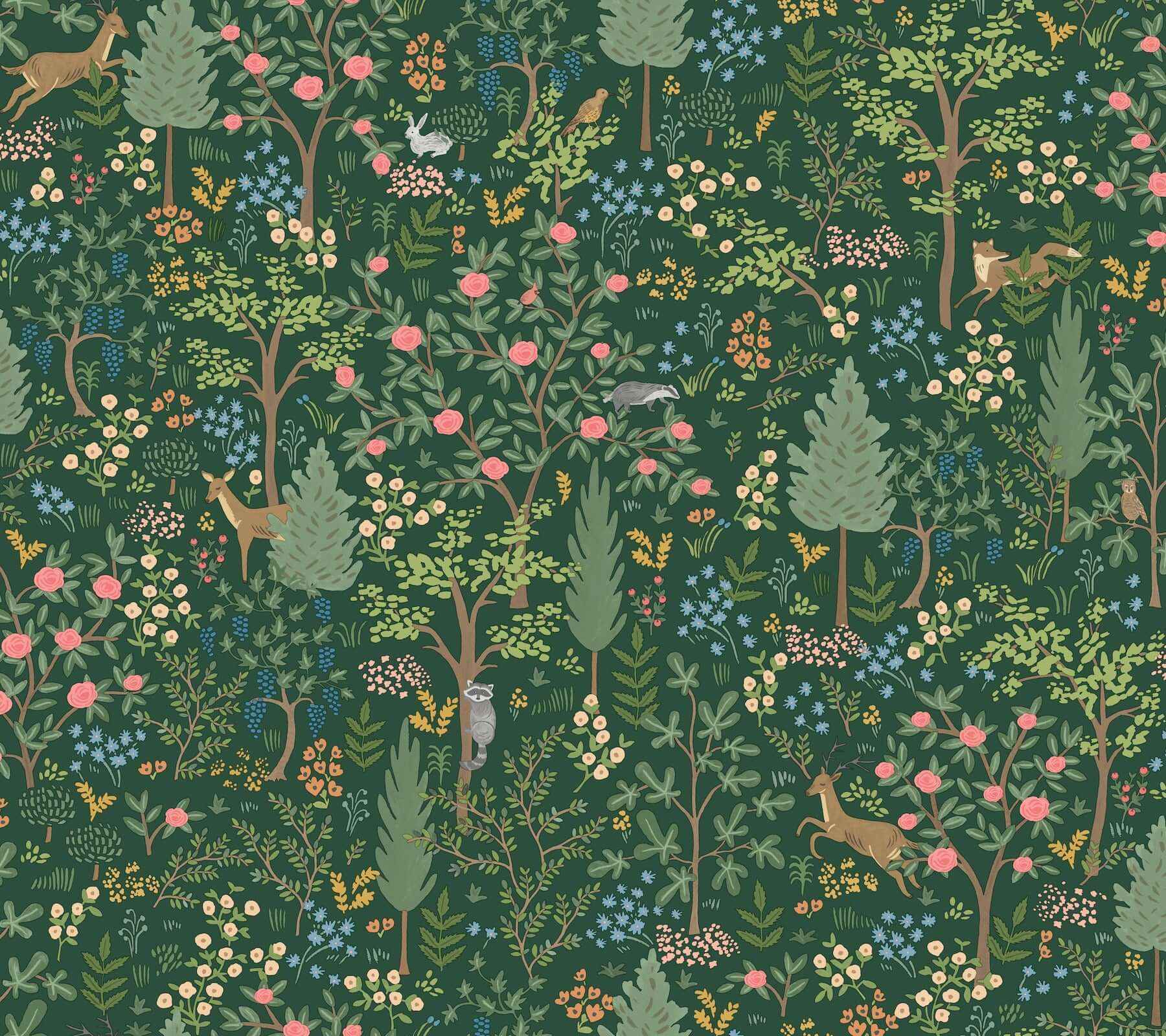 Woodland Emerald Peel & Stick Wallpaper - York Wallcoverings - PSW1548RL