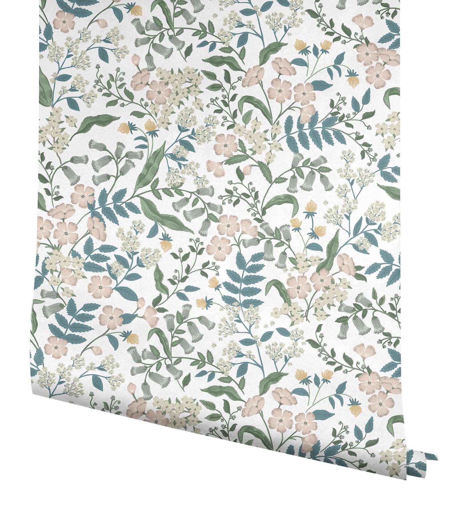 Sweetbrier Blush Peel & Stick Wallpaper - York Wallcoverings - PSW1543RL - York Wallcoverings Wallpaper