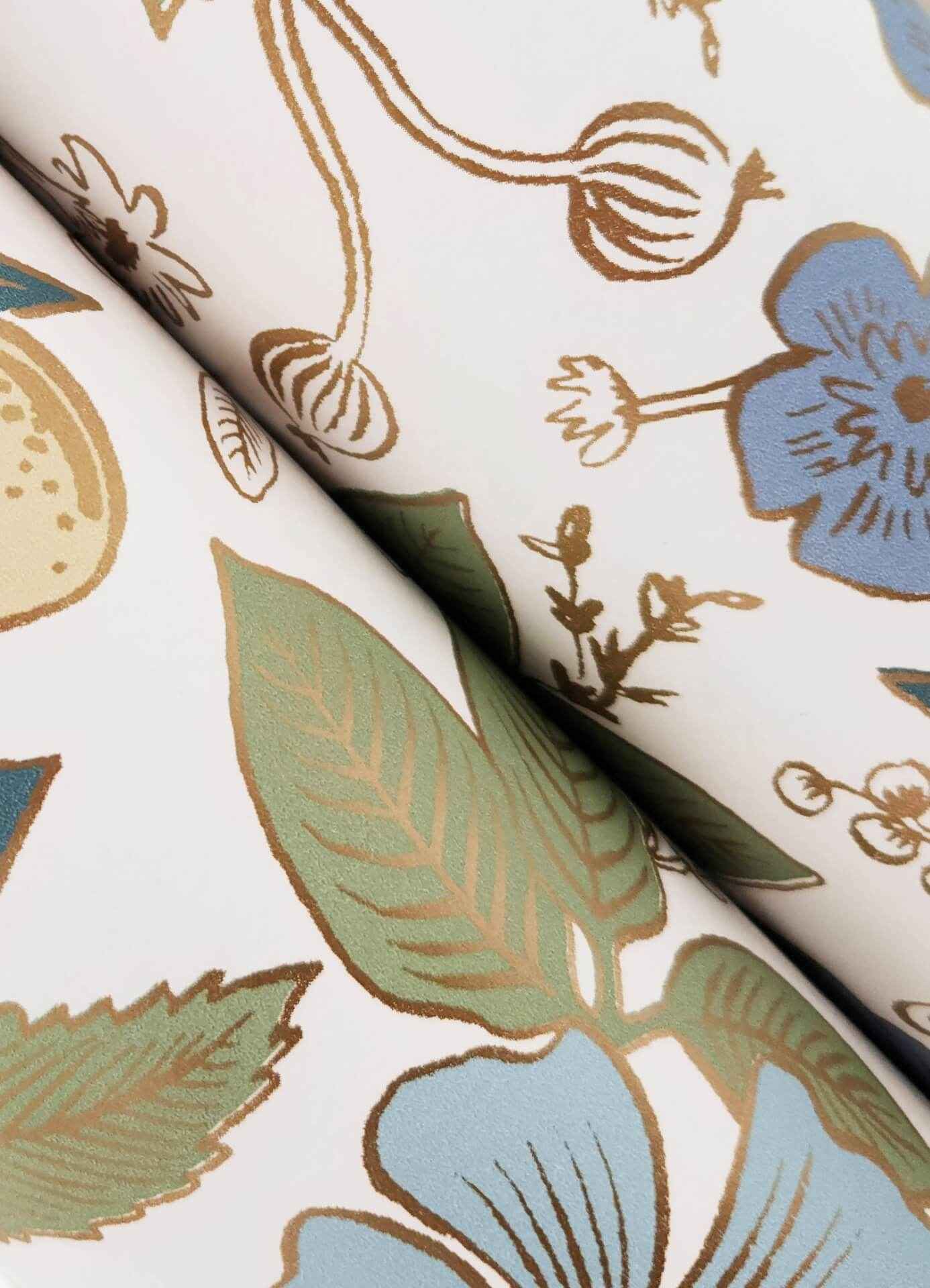 Colette Blue Multicolor Peel & Stick Wallpaper - York Wallcoverings - PSW1535RL - York Wallcoverings Wallpaper
