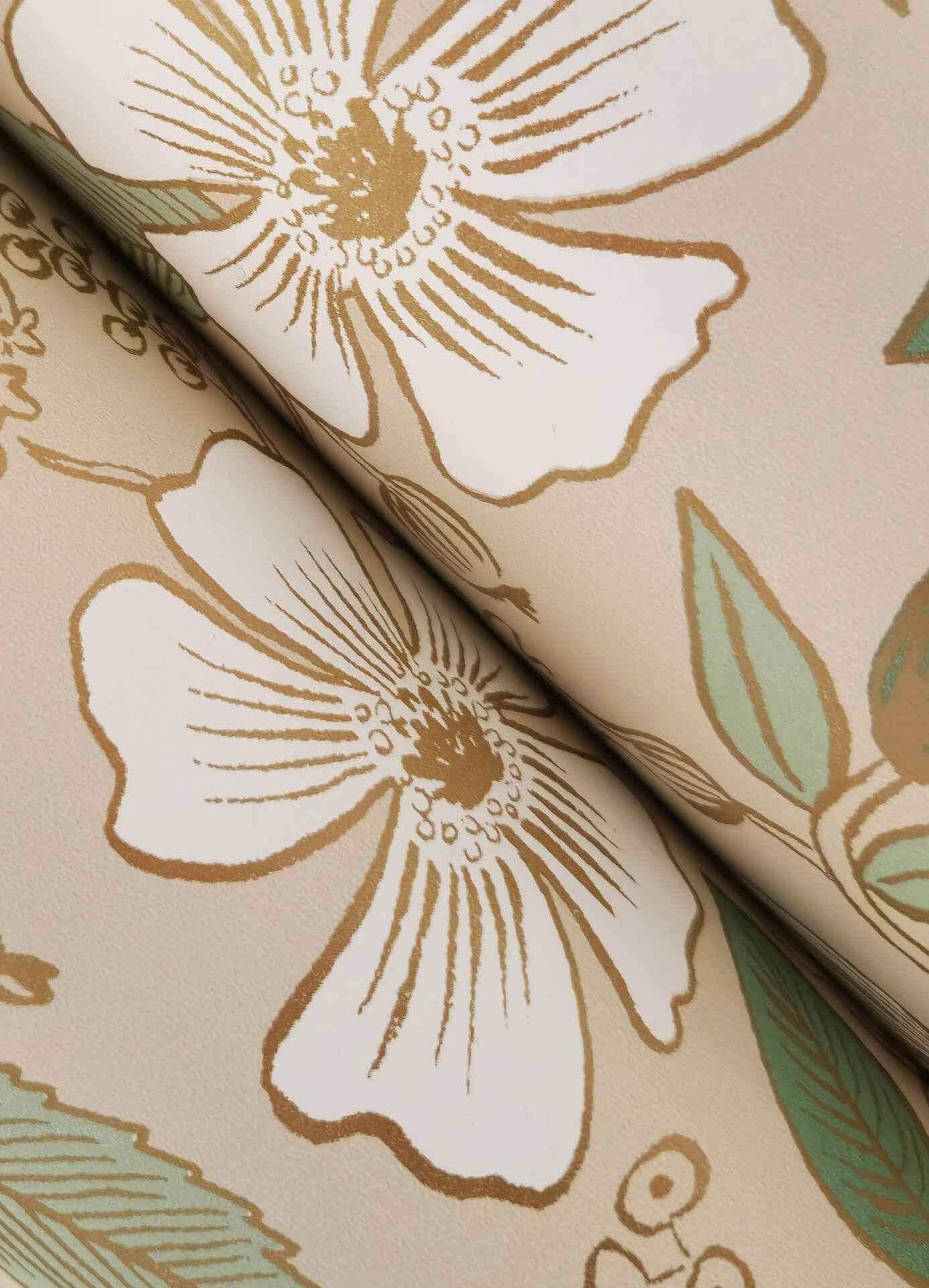 Colette Linen Peel & Stick Wallpaper - York Wallcoverings - PSW1532RL - York Wallcoverings Wallpaper