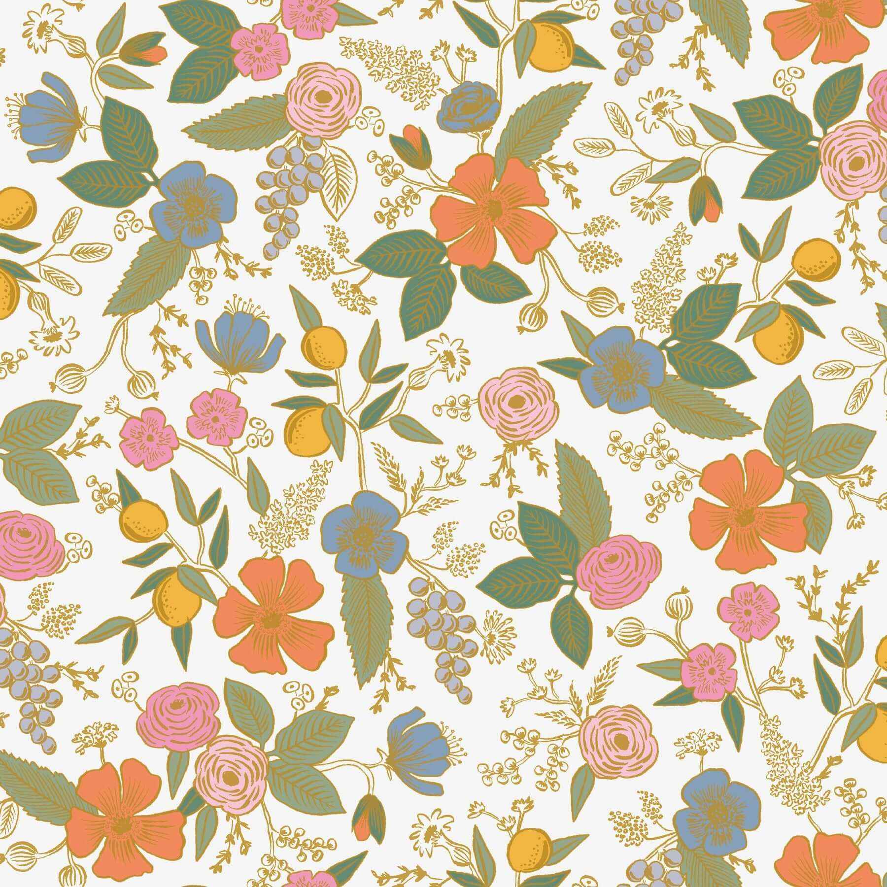Colette Rose Multicolor Peel & Stick Wallpaper - York Wallcoverings - PSW1533RL