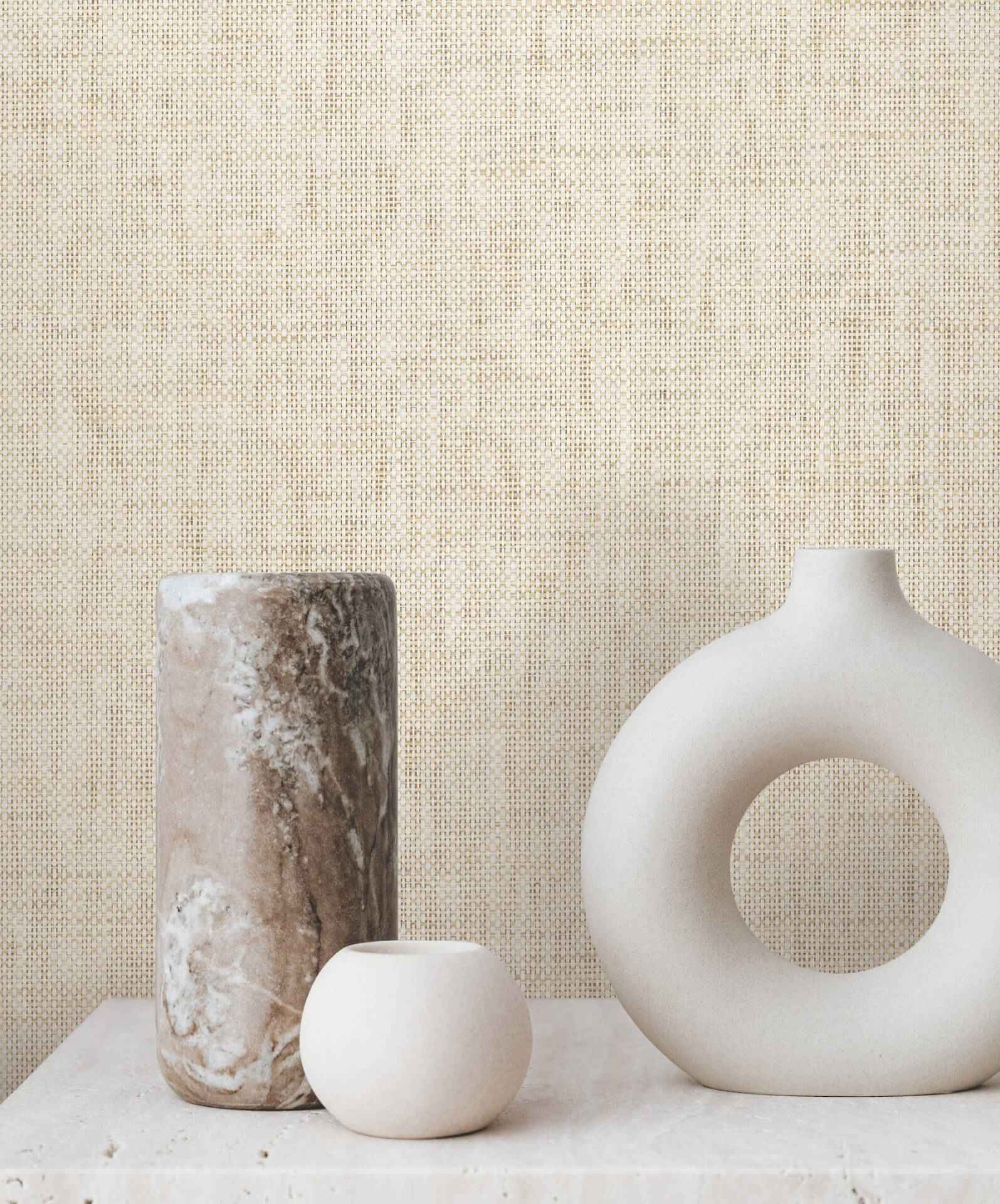 Kami Paperweave Natural Wallpaper - York Wallcoverings - GV0181LM - York Wallcoverings Wallpaper