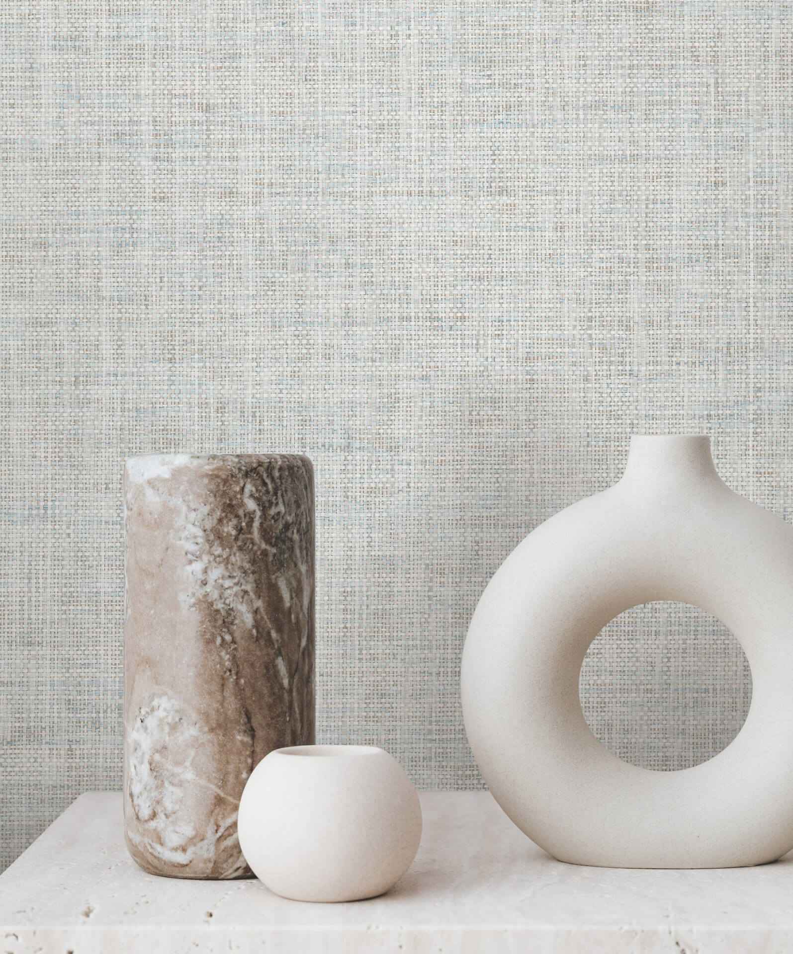 Kami Paperweave Sky Blue Wallpaper - York Wallcoverings - GV0180LM - York Wallcoverings Wallpaper