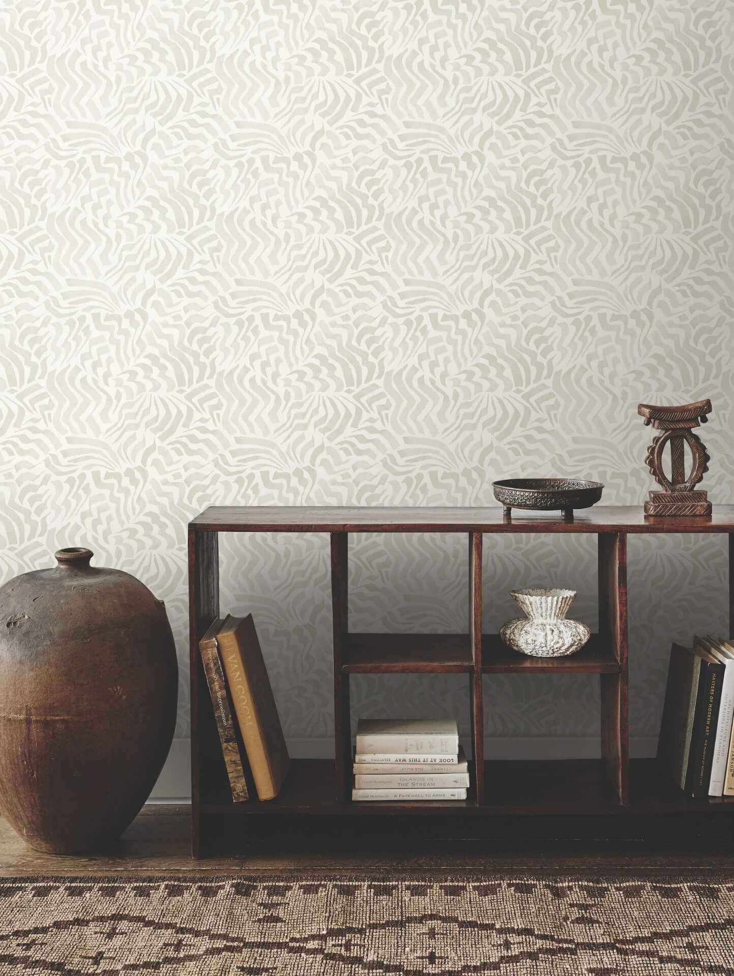 Zora Wave Light Grey Wallpaper - York Wallcoverings - LM5321 - York Wallcoverings Wallpaper