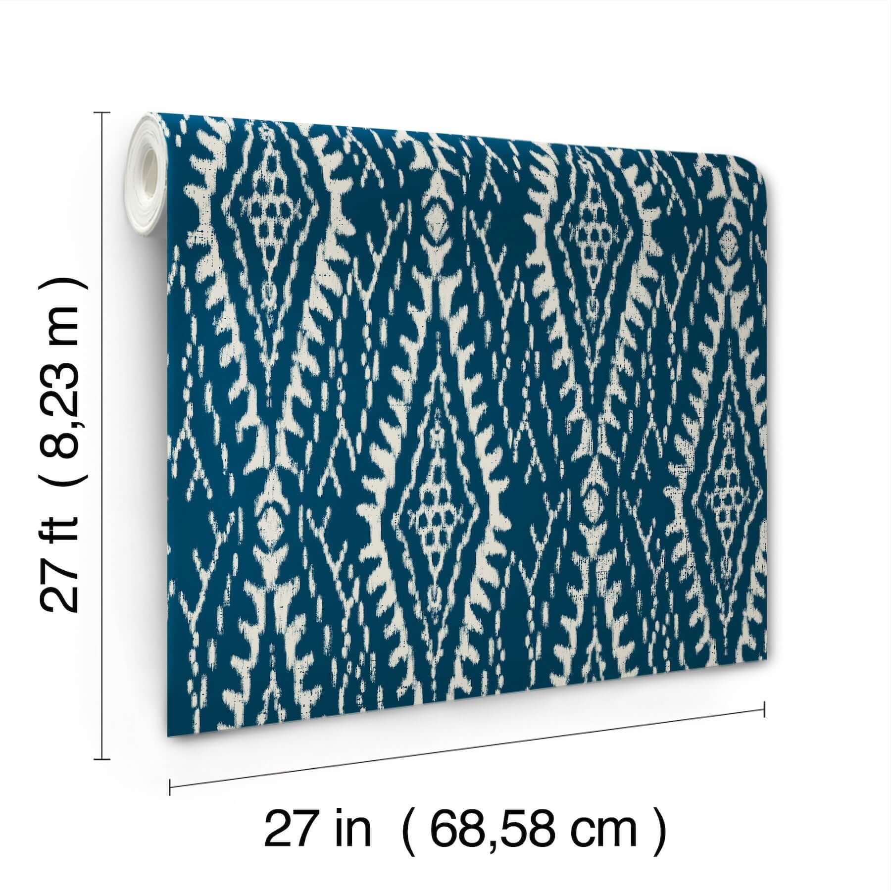rousseau-paperweave-indigo-wallpaper-york-wallcoverings-lm5344 - York Wallcoverings Wallpaper
