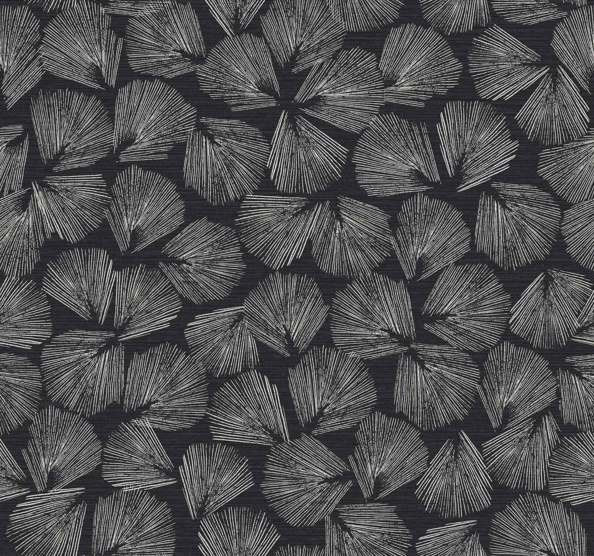Elora Leaf Black Wallpaper - York Wallcoverings - LM5351 - York Wallcoverings Wallpaper