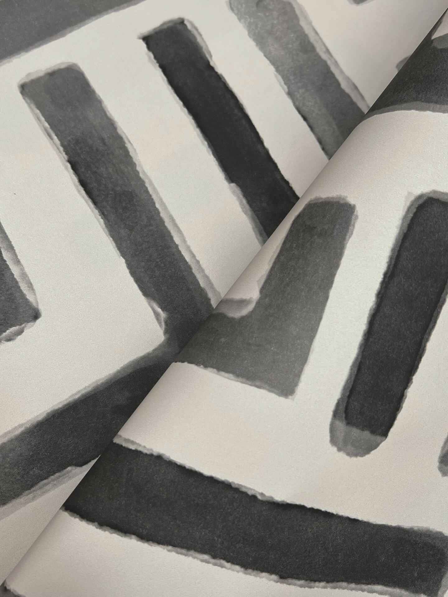 Painterly Labyrinth Charcoal Wallpaper - York Wallcoverings - LM5365 - York Wallcoverings Wallpaper