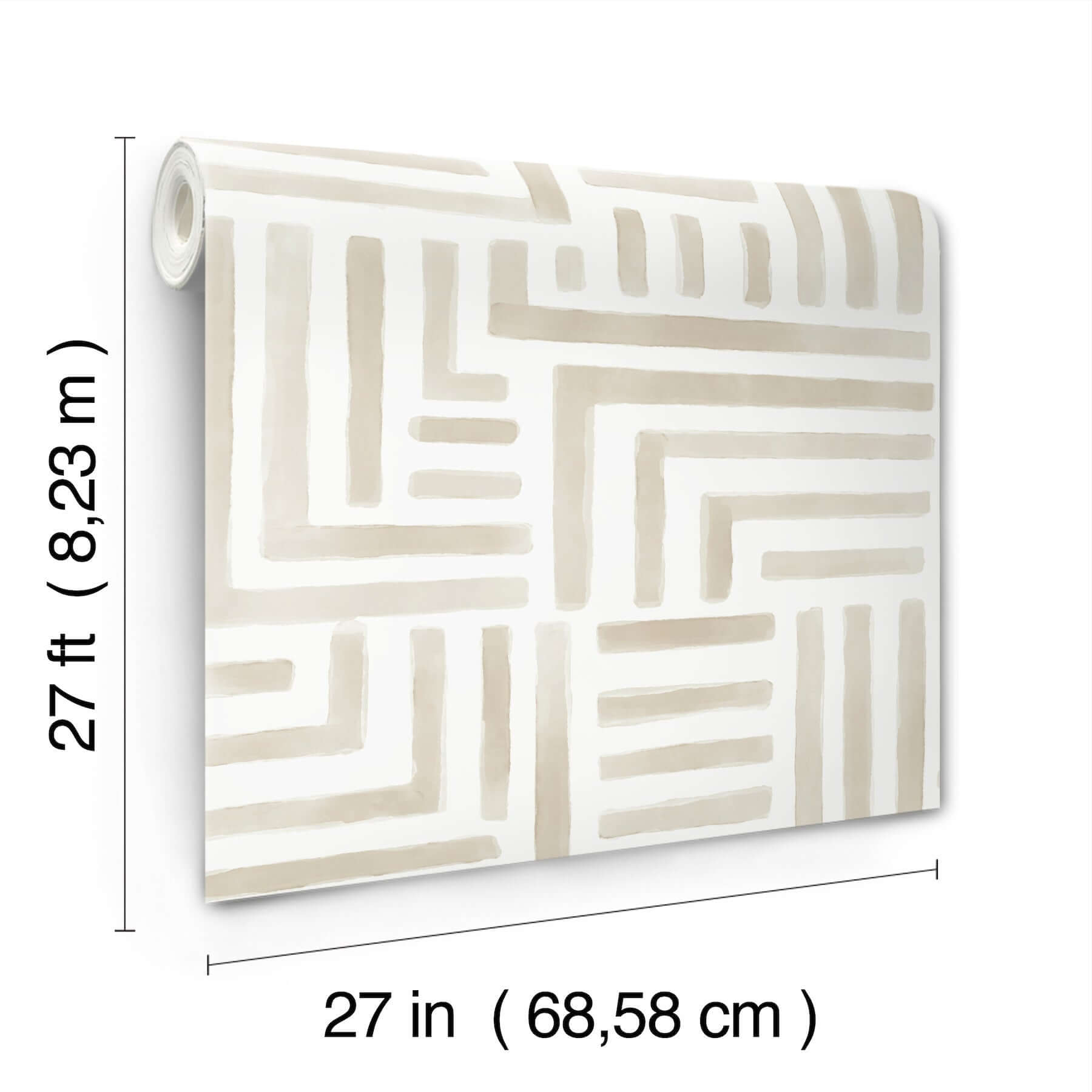 painterly-labyrinth-light-neutral-wallpaper-york-wallcoverings-lm5362 - York Wallcoverings Wallpaper