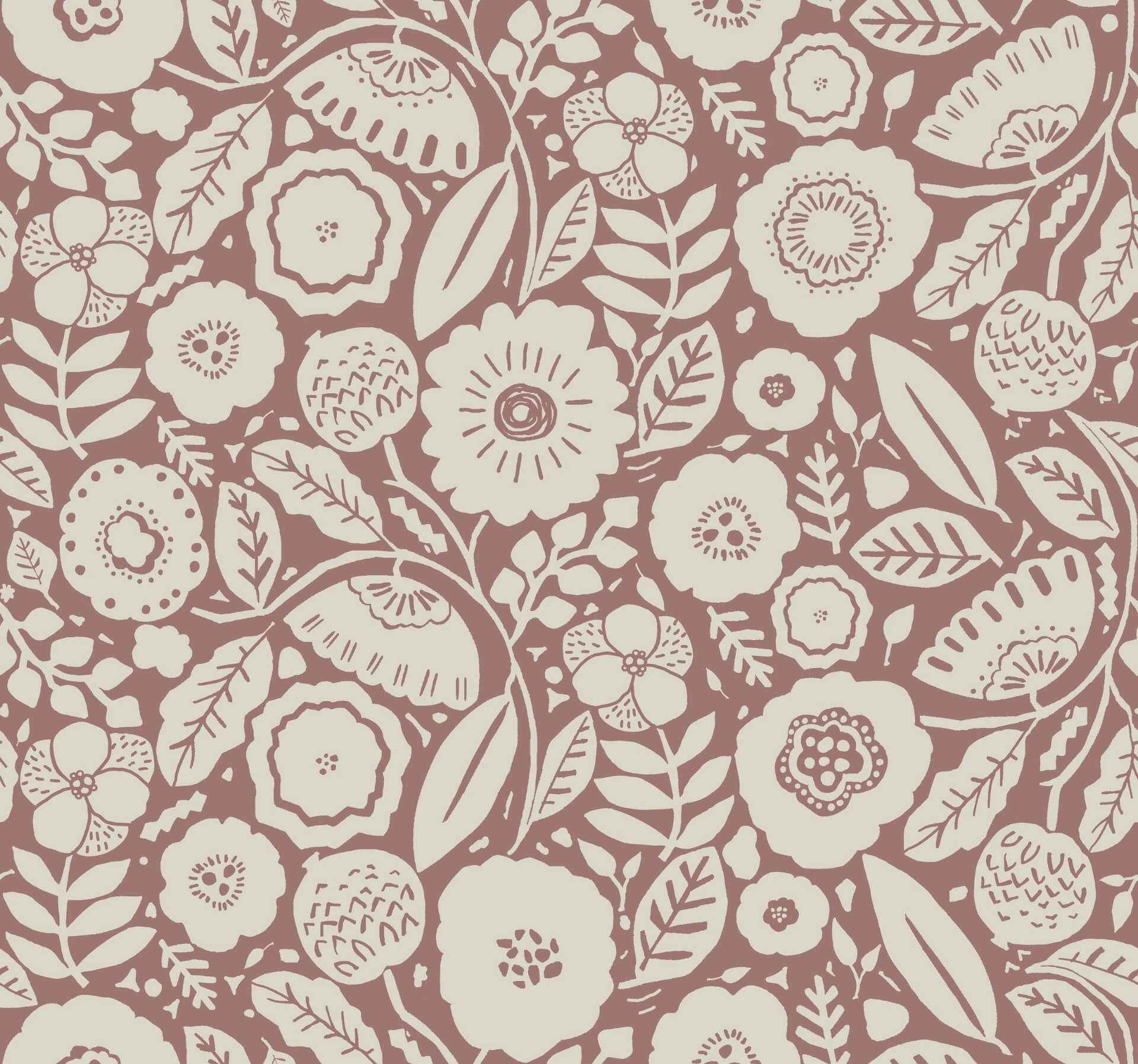 Camille Blossom Vintage Rose Wallpaper - York Wallcoverings - LM5391 - York Wallcoverings Wallpaper