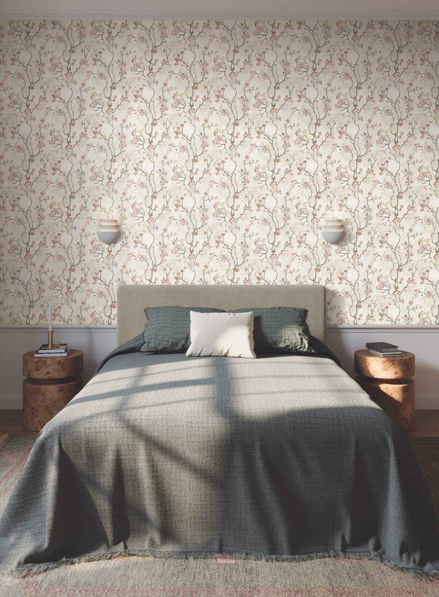 Avril Chinoiserie Coral Wallpaper - York Wallcoverings - LM5413 - York Wallcoverings Wallpaper