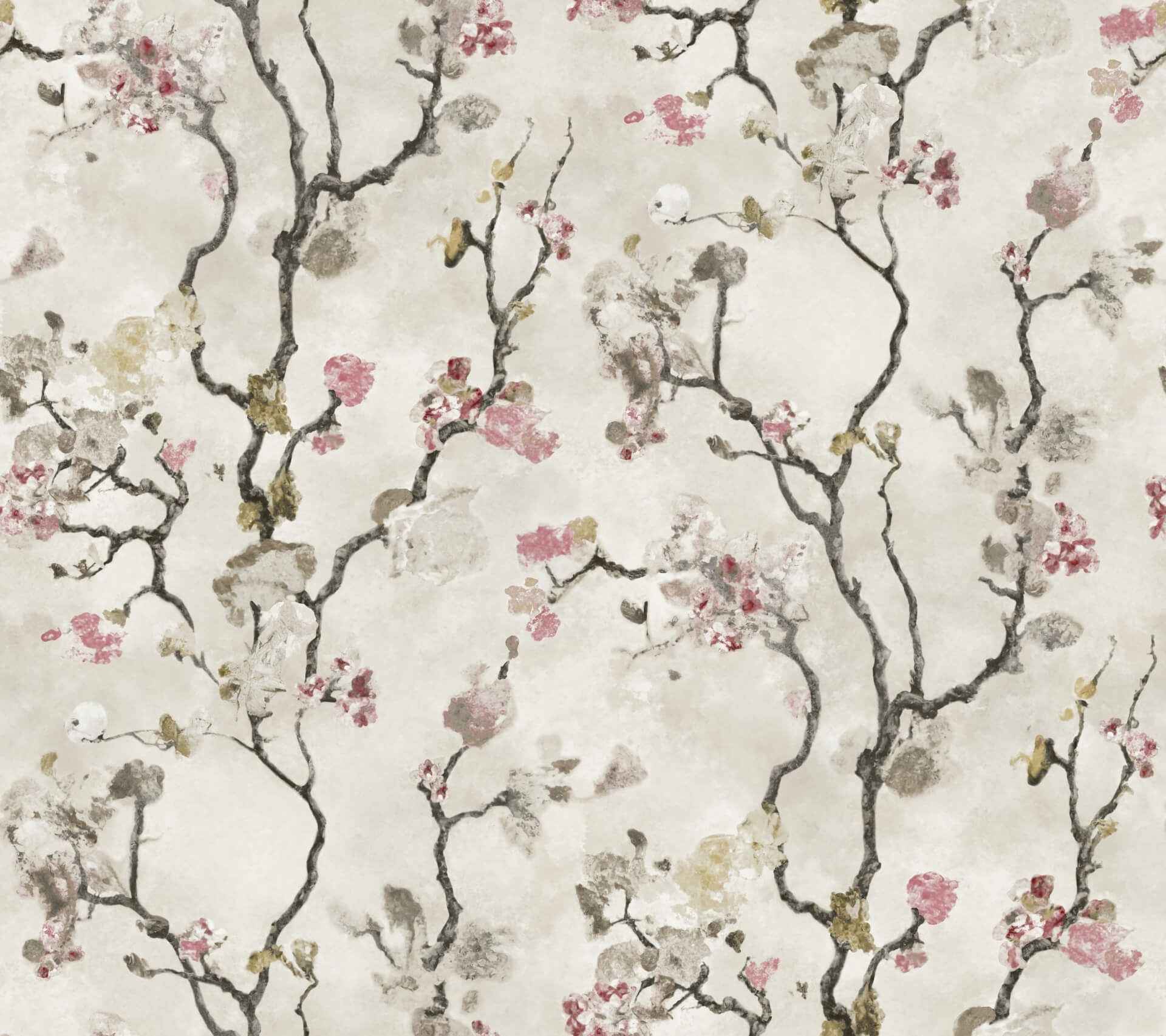 Avril Chinoiserie Rose Wallpaper - York Wallcoverings - LM5411