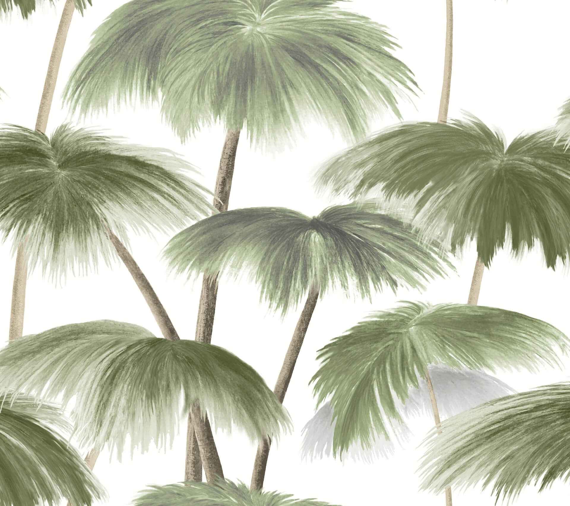 Plein Air Palms Green Wallpaper - York Wallcoverings - LM5431 - York Wallcoverings Wallpaper