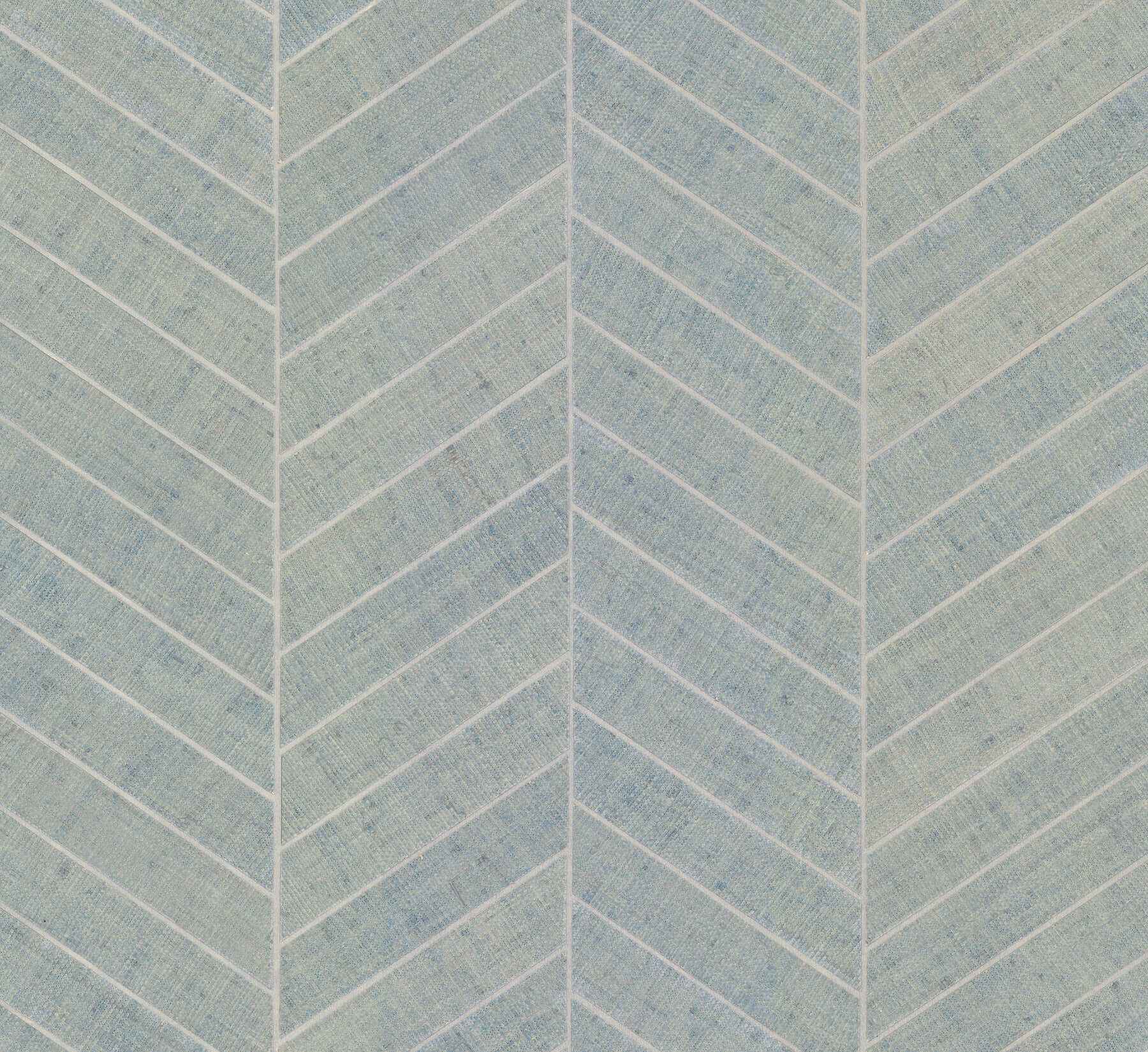 Atelier Herringbone Lagoon Wallpaper - York Wallcoverings - HO2106GV - York Wallcoverings Wallpaper