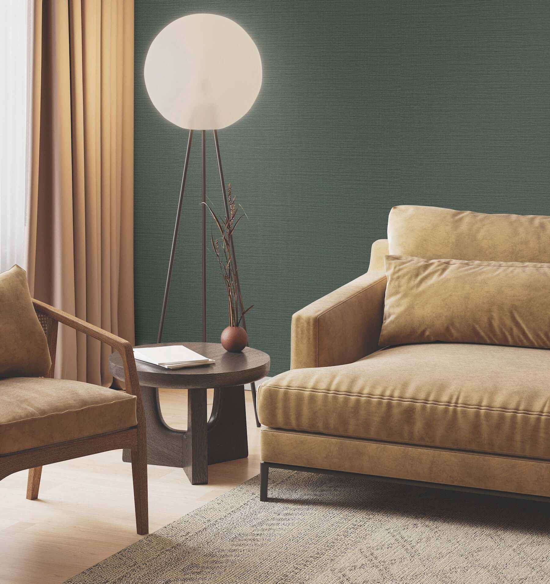 Horizon Paperweave Green Wallpaper - York Wallcoverings - GV0222 - York Wallcoverings Wallpaper