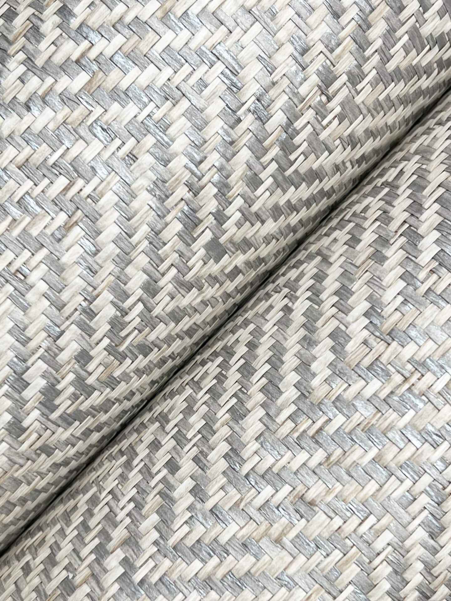 Tailored Weave Grey Wallpaper - York Wallcoverings - GV0191 - York Wallcoverings Wallpaper