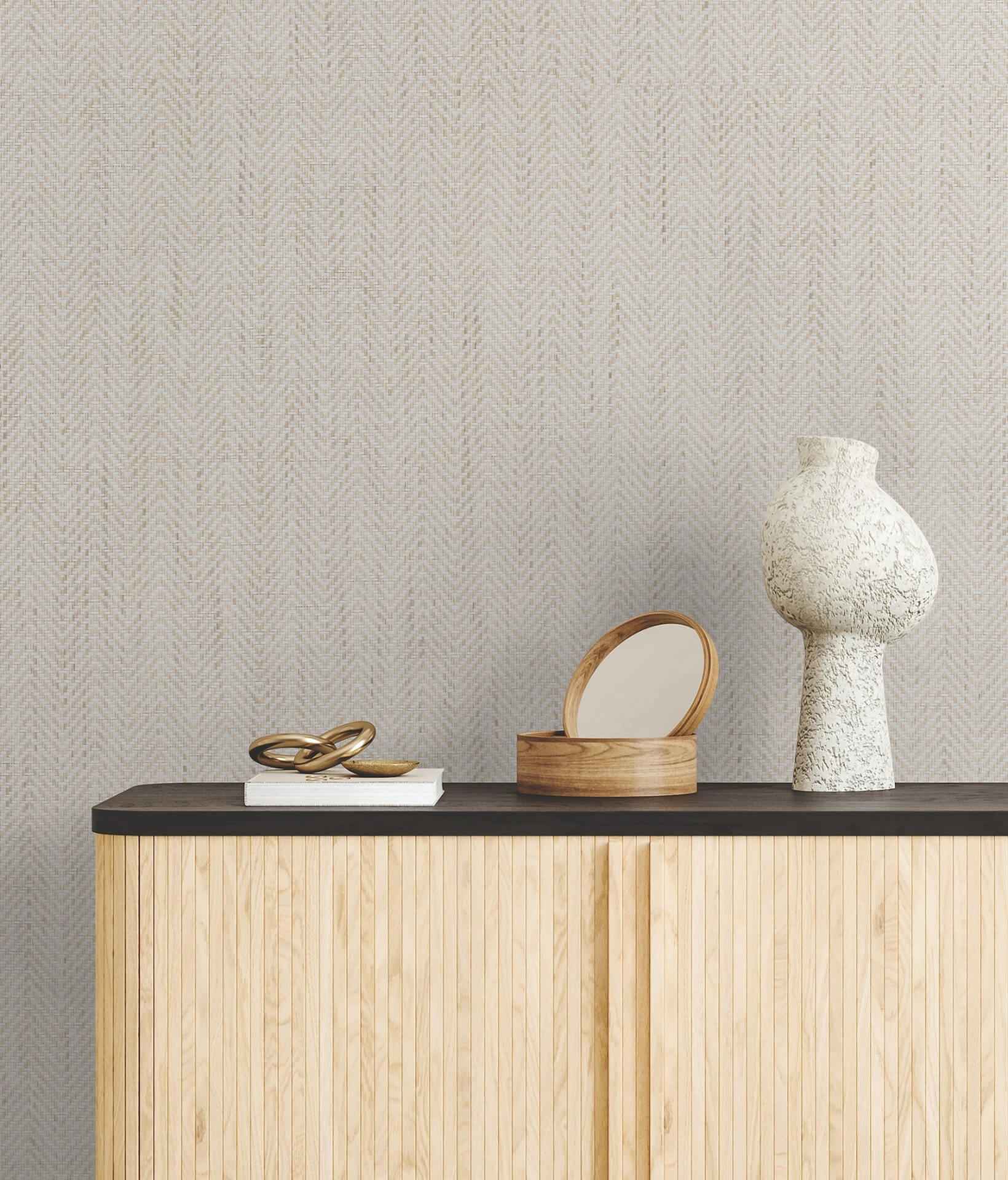 Tailored Weave White Wallpaper - York Wallcoverings - GV0194 - York Wallcoverings Wallpaper