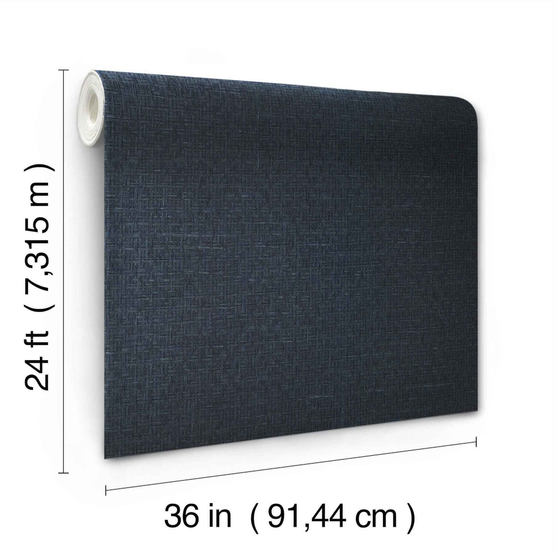 Tatami Weave Navy Wallpaper - York Wallcoverings - OG0529GV - York Wallcoverings Wallpaper