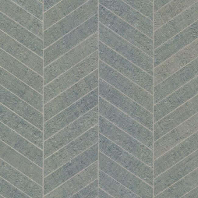 atelier-herringbone-wallpaper-lagoon-york-wallcoverings-ho2106 - York Wallcoverings Wallpaper