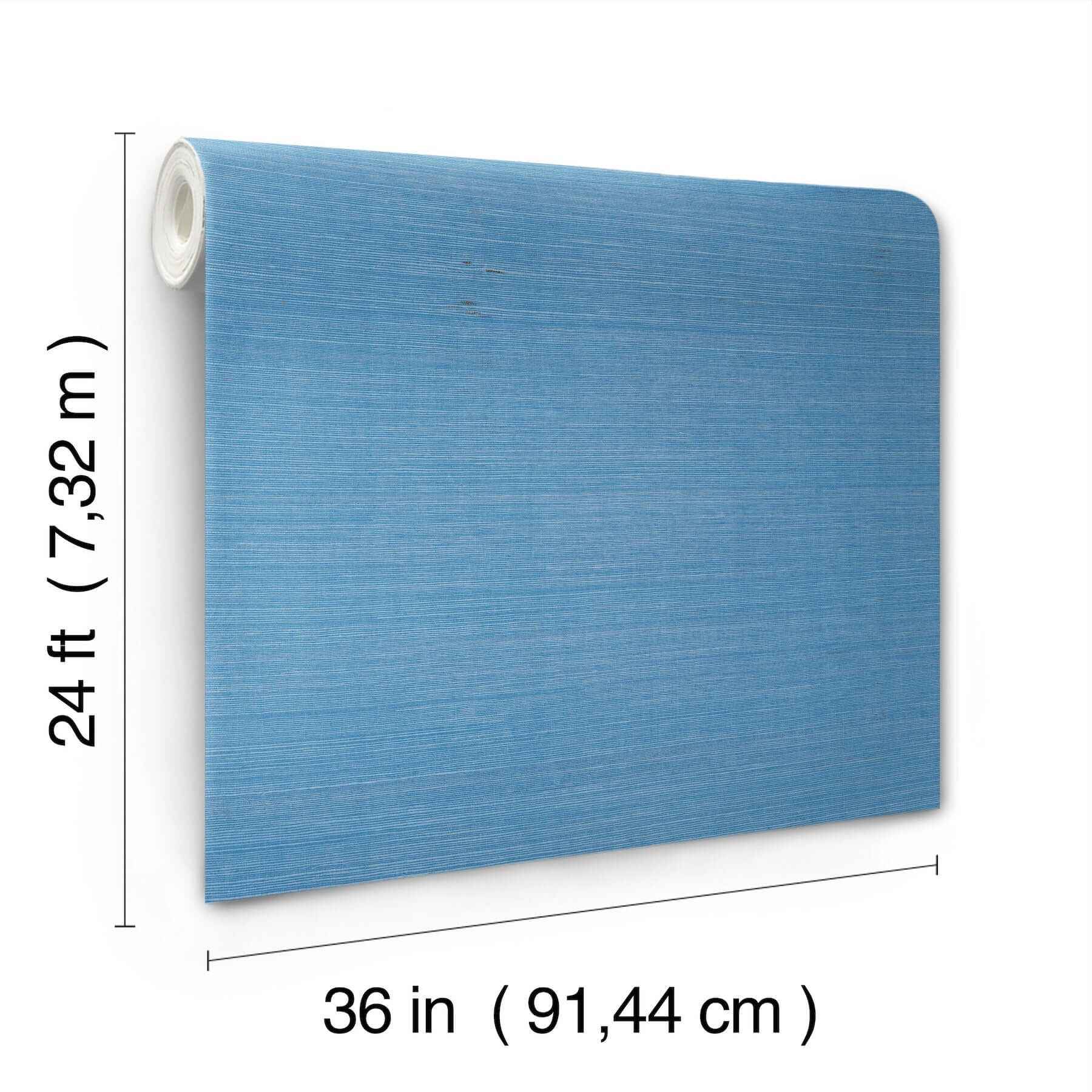Maguey Sisal Azure Wallpaper - York Wallcoverings - GV0162NW - York Wallcoverings Wallpaper