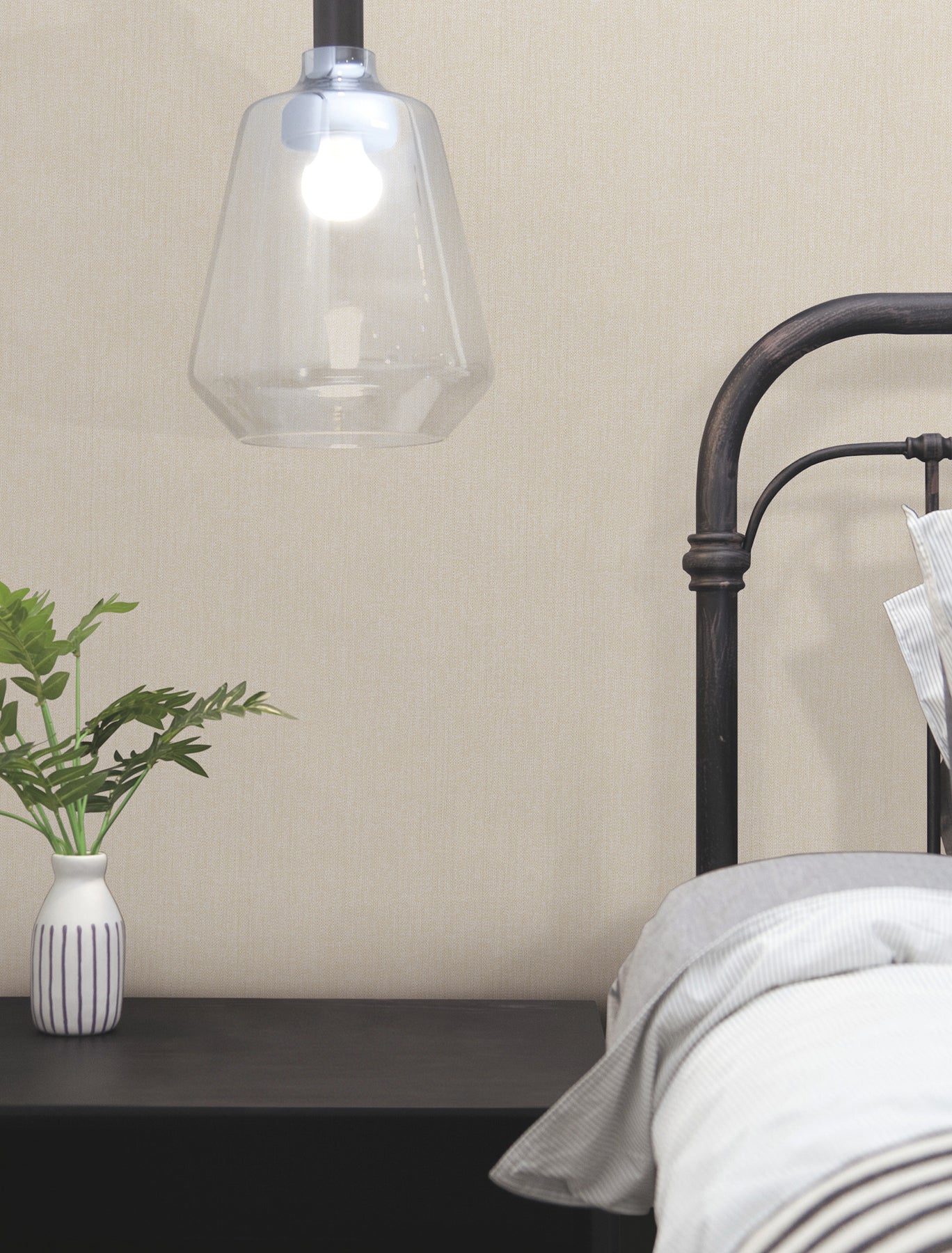 purl-one-high-performance-vinyl-wallpaper-cream-york-wallcoverings-ud2507n - York Wallcoverings Wallpaper