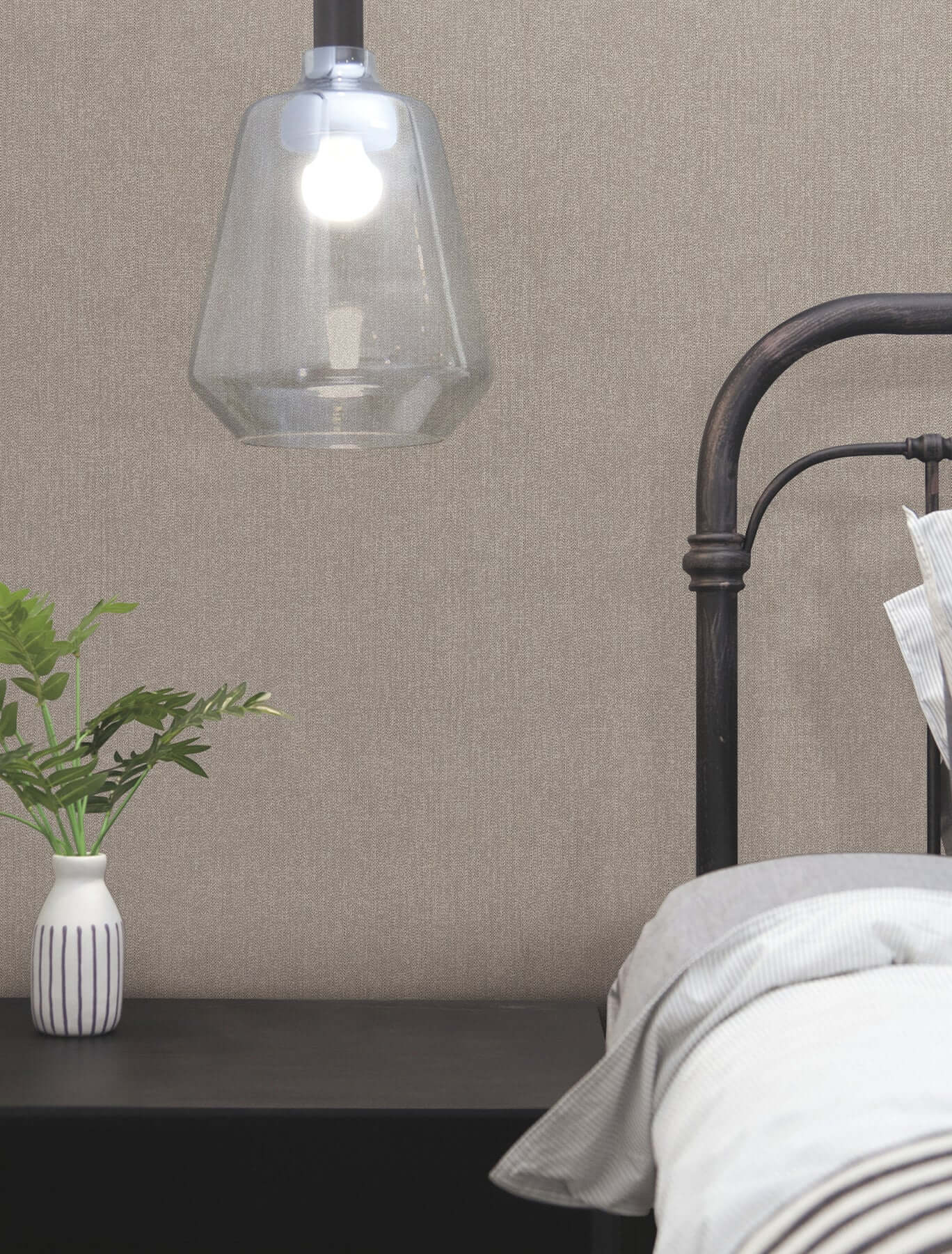 purl-one-high-performance-vinyl-wallpaper-graphite-york-wallcoverings-ud2510n - York Wallcoverings Wallpaper