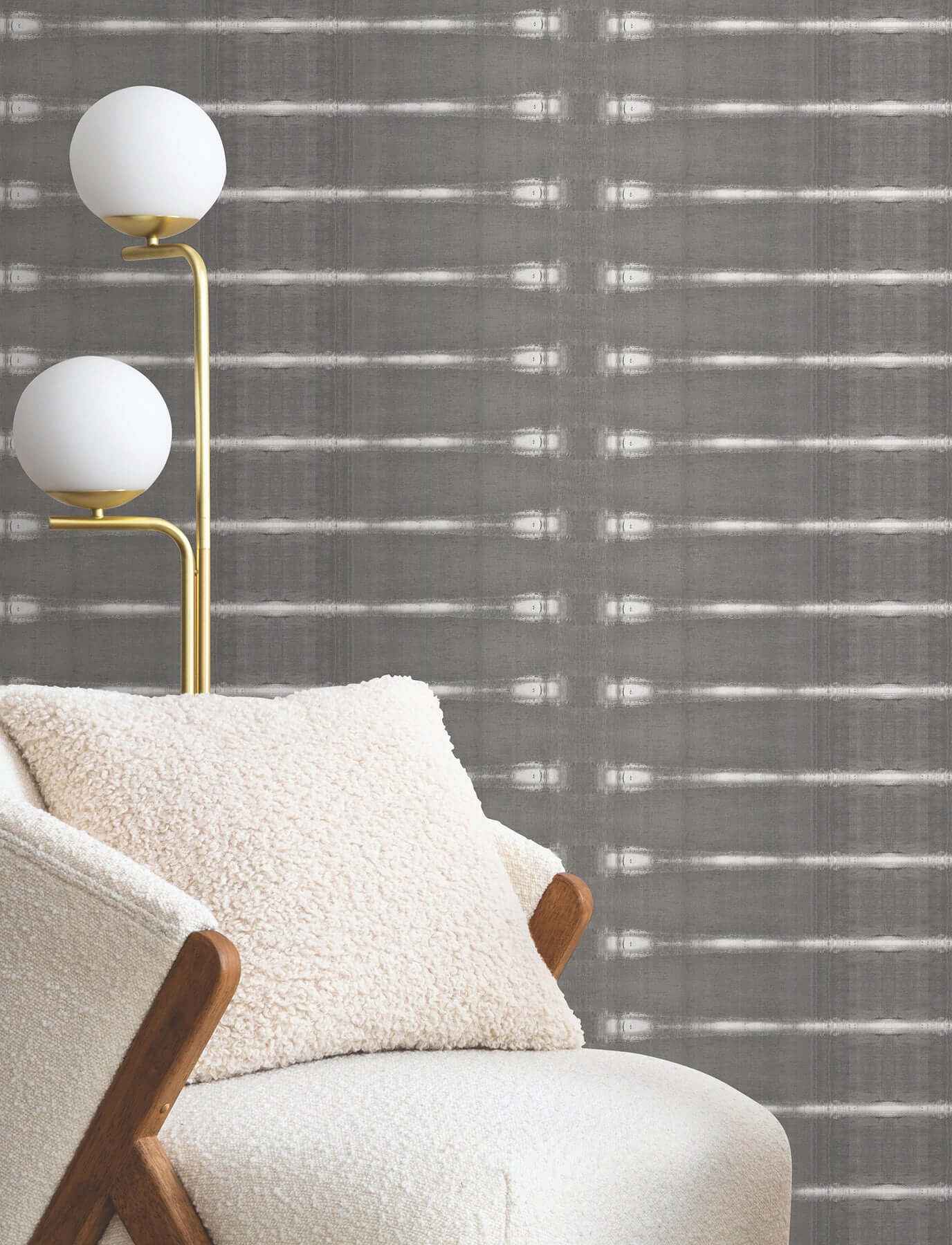 Resound Graphite Wallpaper - York Wallcoverings - UD2519N - York Wallcoverings Wallpaper