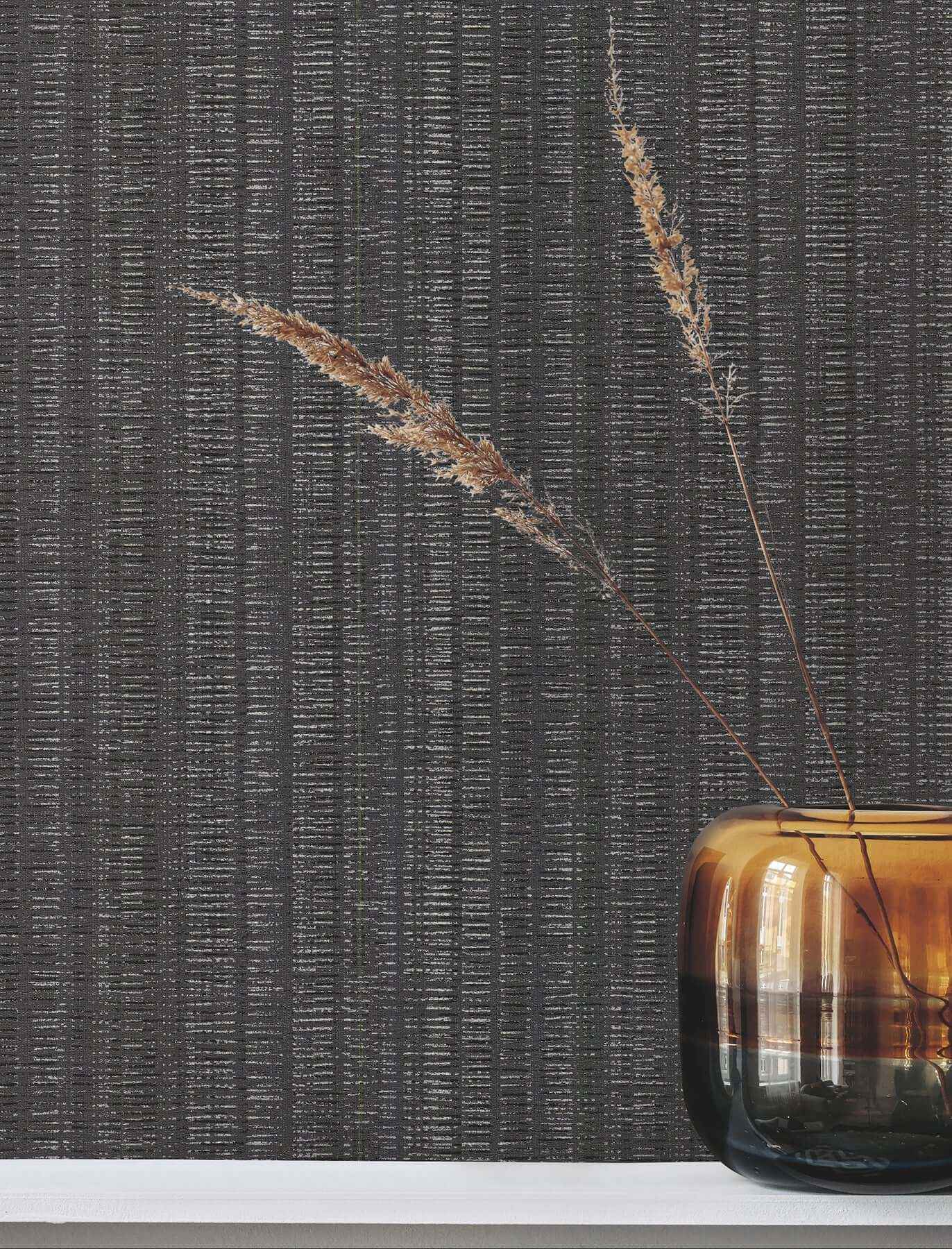 Stratford Carbon Wallpaper - York Wallcoverings - UD2549N - York Wallcoverings Wallpaper