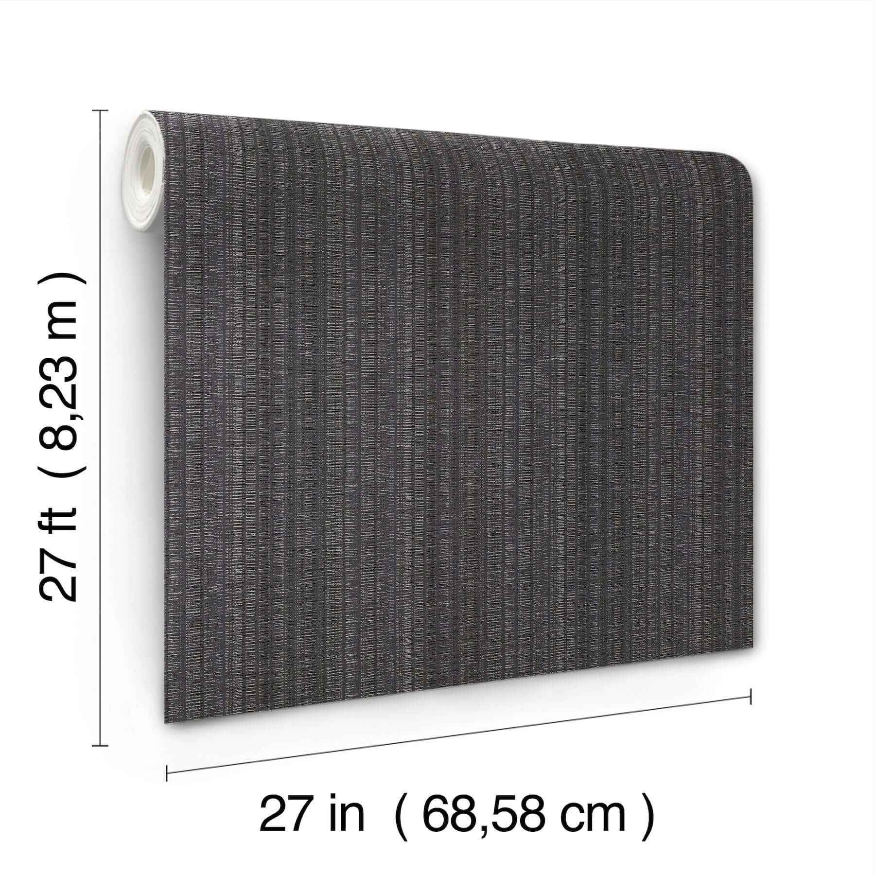 Stratford Carbon Wallpaper - York Wallcoverings - UD2549N - York Wallcoverings Wallpaper